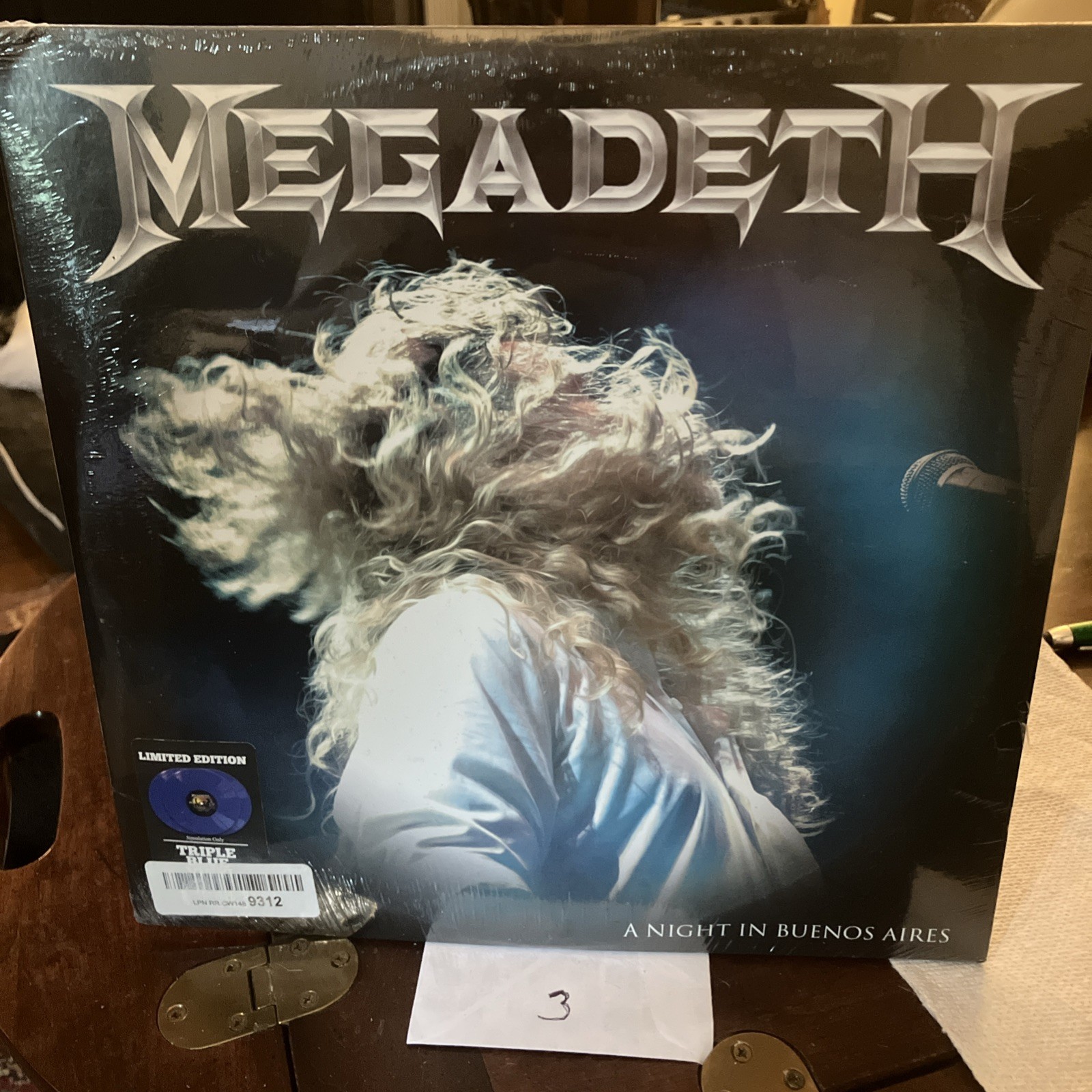 MEGADETH-A Night in Buenos Aires (3 x Triple Blue)– SEALED Cleopatra Records 3