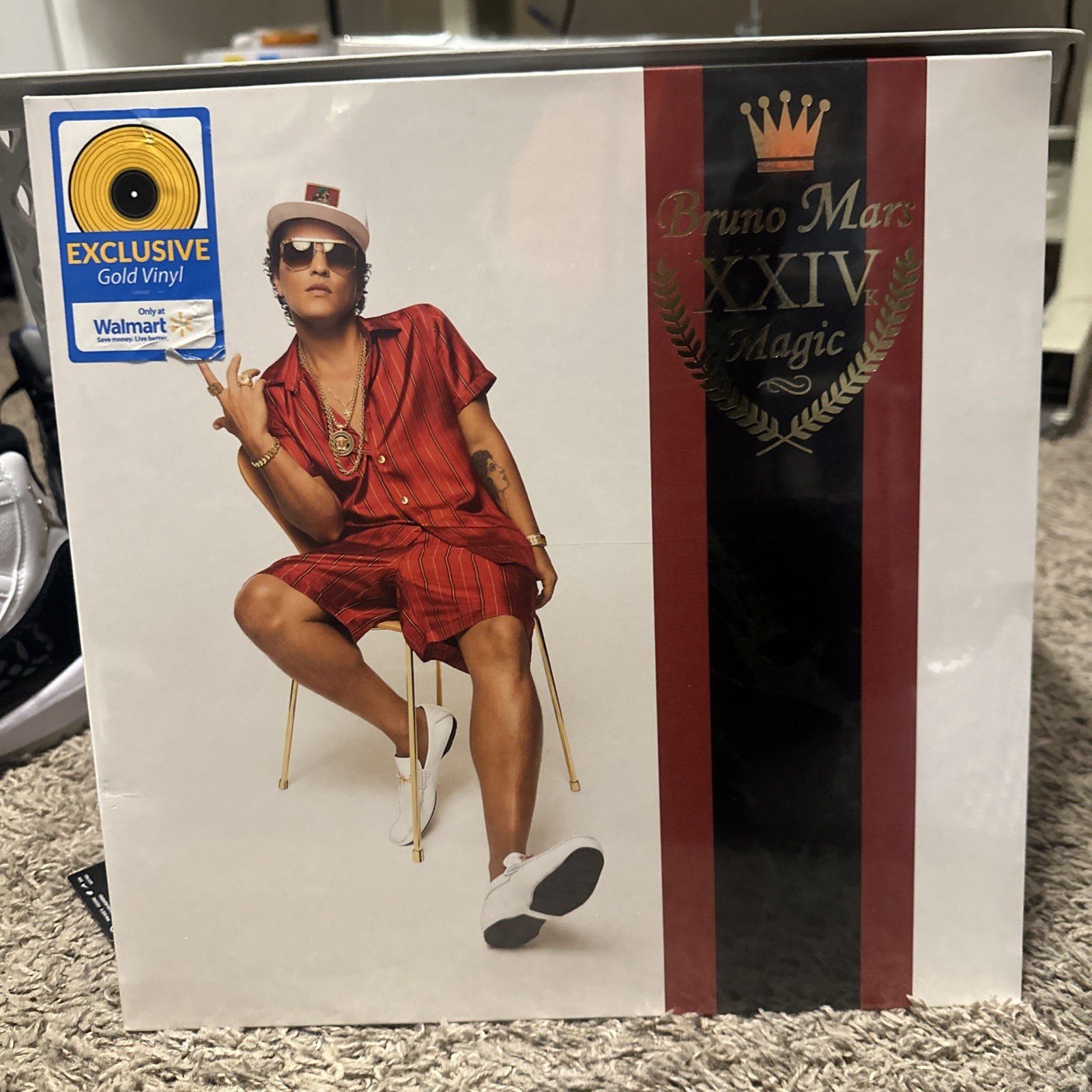 Bruno Mars – 24k Magic (Walmart Exclusive) – Gold Colored Vinyl LP XXIV K *New