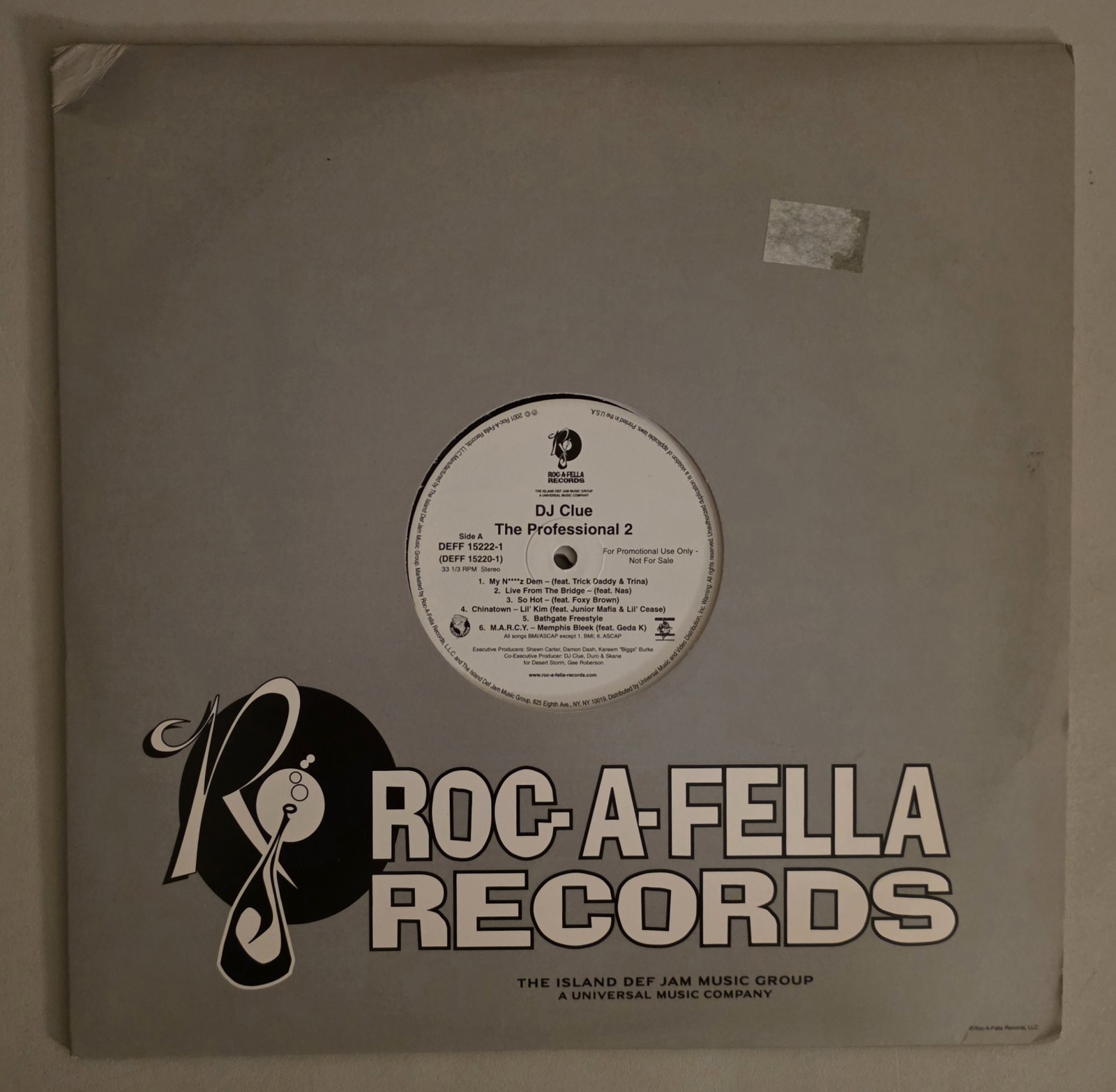 DJ CLUE? THE PROFESSIONAL 2 DJ PROMO Vinyl 2xLP Record VG+ DMX NAS LOX