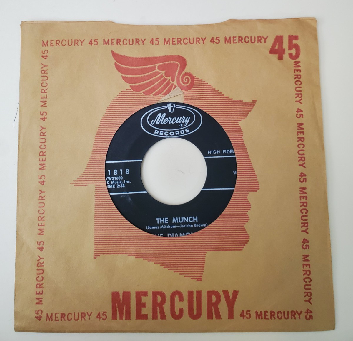 Diamonds MUNCH / WOOMAI-LING (DOO WOP/NOVELTY 45) #71818 PLAYS VG++