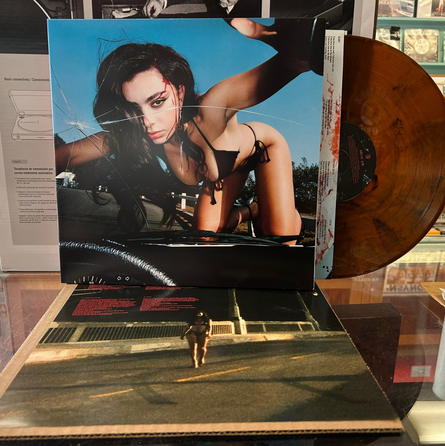Charli XCX: Crash LP Orange & Black Marbled vinyl, Ltd. 5000 Urban Outfitters