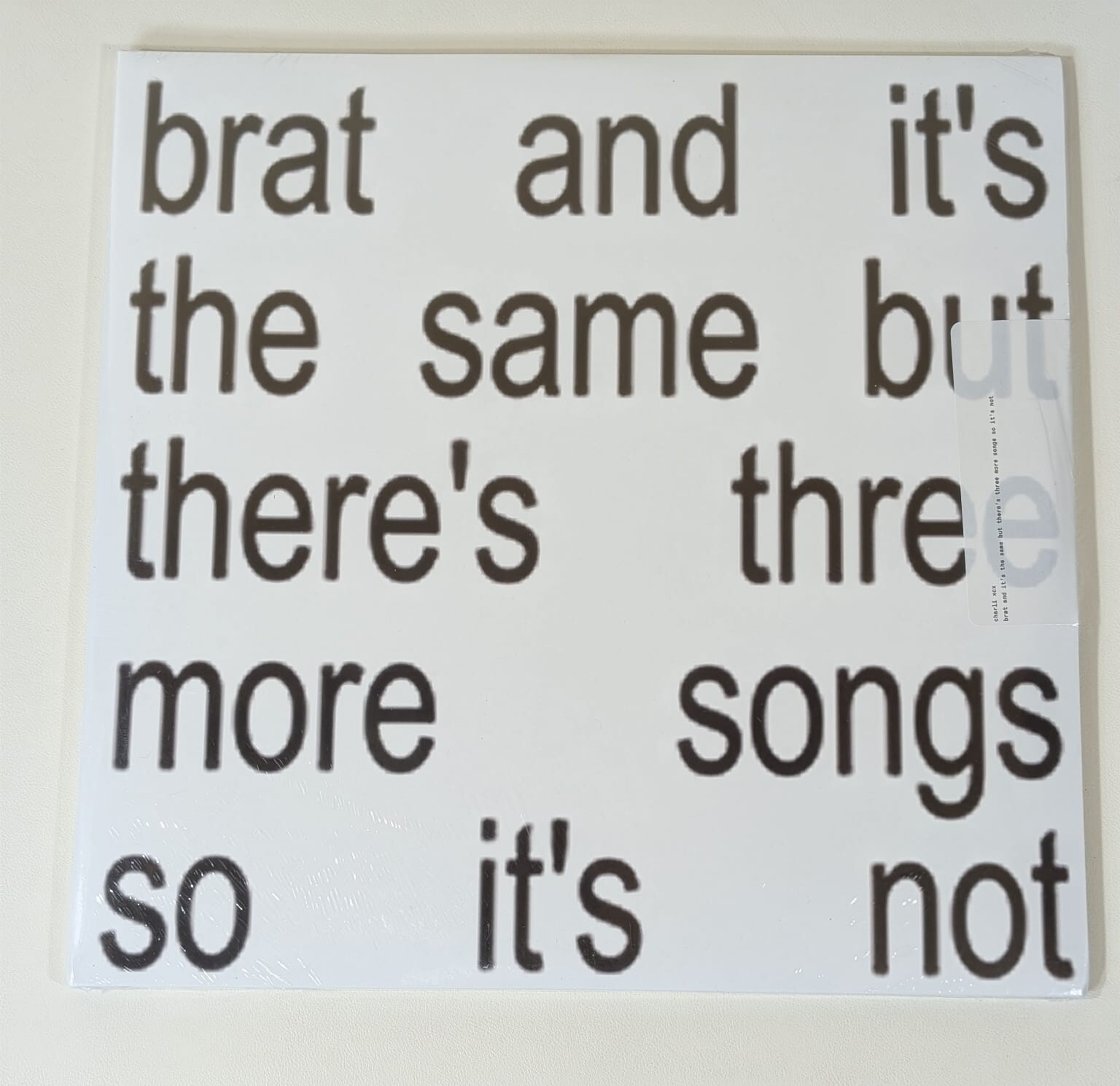 CHARLI XCX–BRAT AND IT’S THE SAME BUT THERE’S THREE MORE SONGS SO IT’S NOT – R51