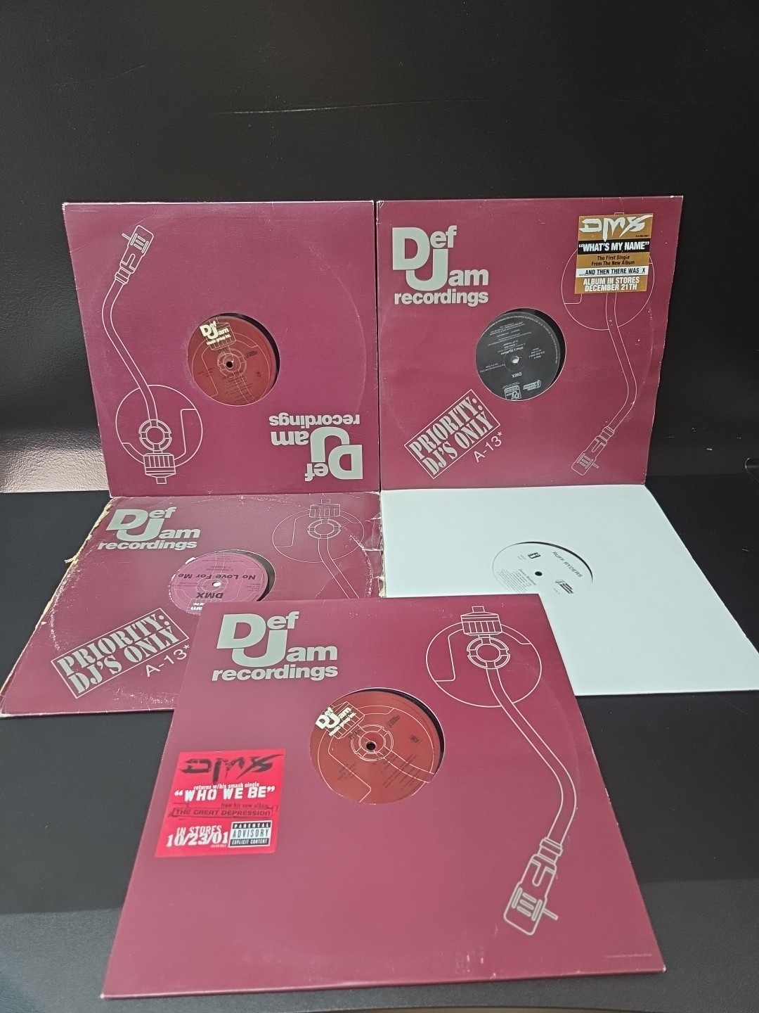 DMX 5 Singles Vinyl Lot OG 1st PROMO Press W/Hype VG/VG+ RARE