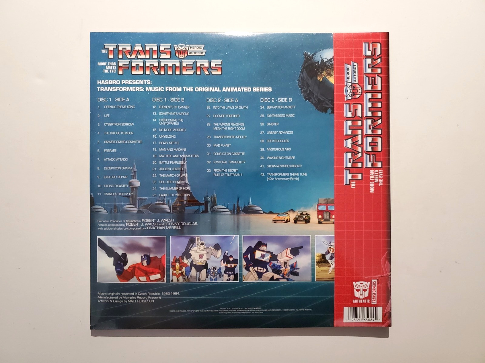 TRANSFORMERS – Music from the Original Animated Series **Color 2 LP** NEW SEALED
