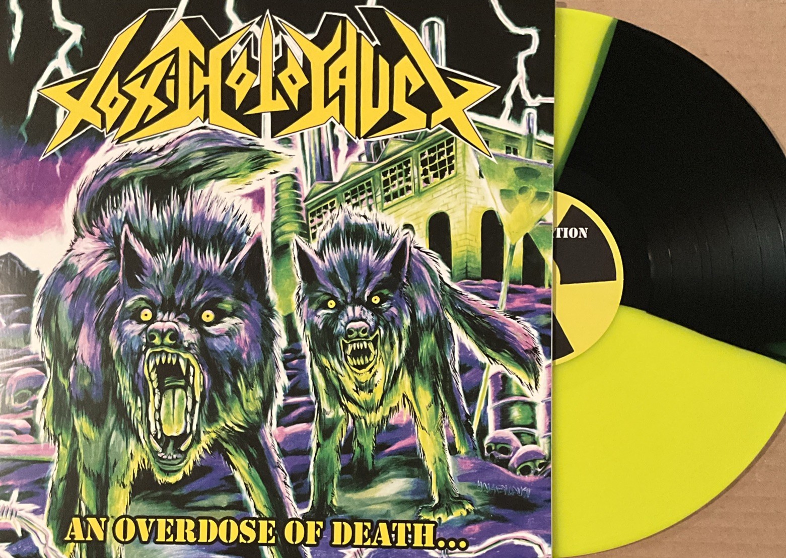 Toxic Holocaust – An Overdose of Death LP 2023 Relapse RR6110 [Yellow/Black] NEW