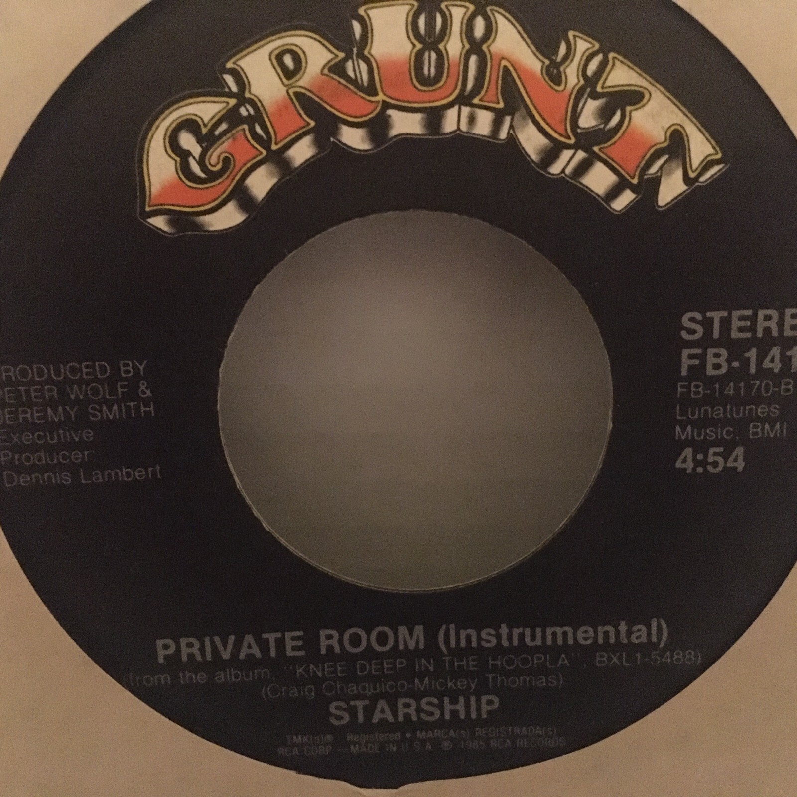STARSHIP 45 SINGLE , WE BUILT THIS CITY / PRIVATE ROOM