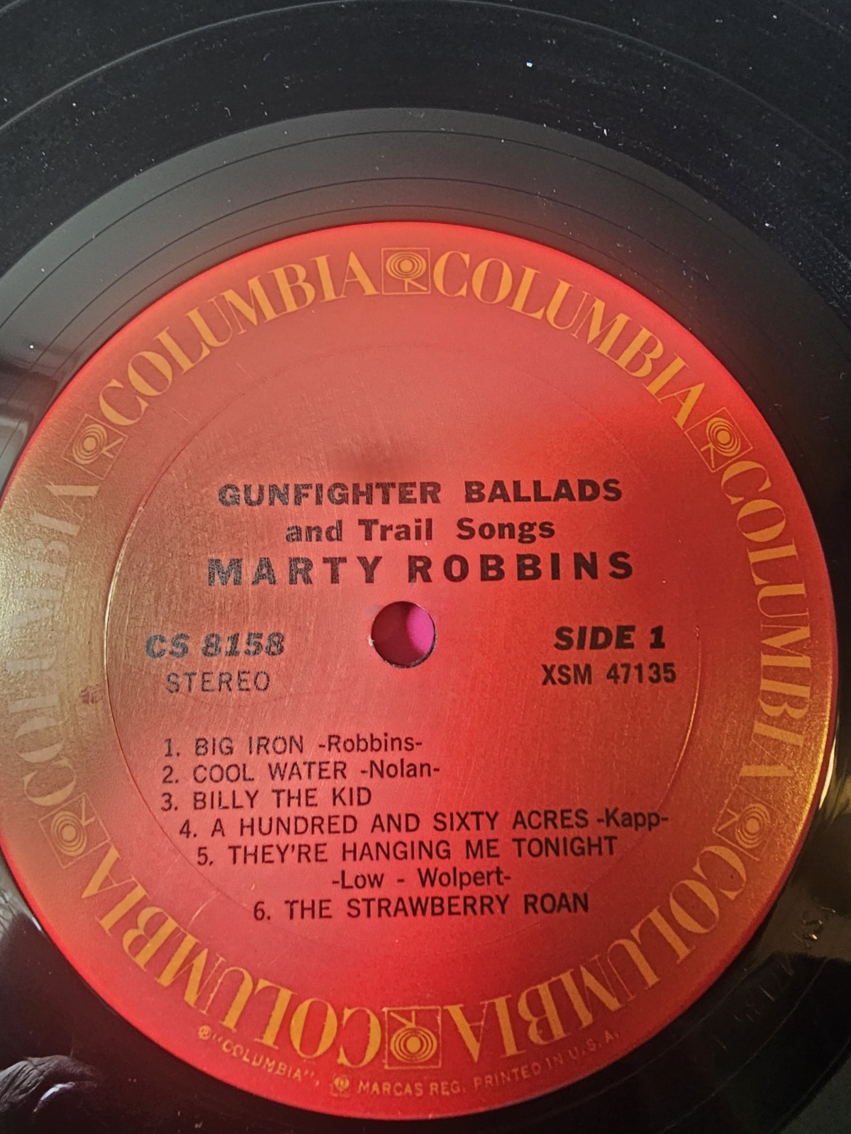 Marty Robbins Gunfighter Ballads & Trail Songs 1971 reissue Columbia CS 8158 LP
