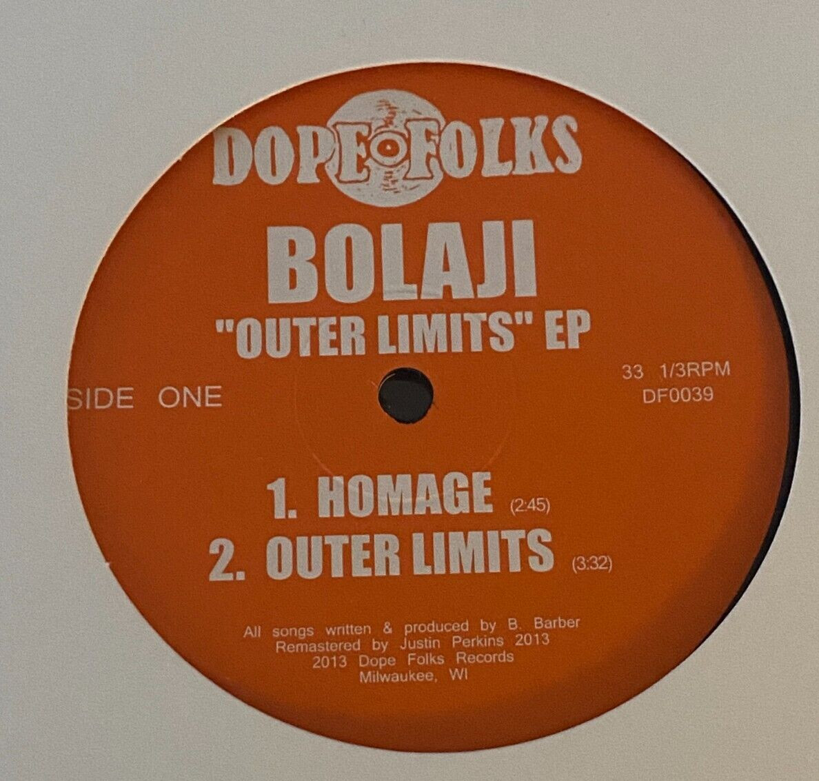 BOLAJI Outer Limits EP 12″ SEALED Dope Folks Hip Hop Underground Rap