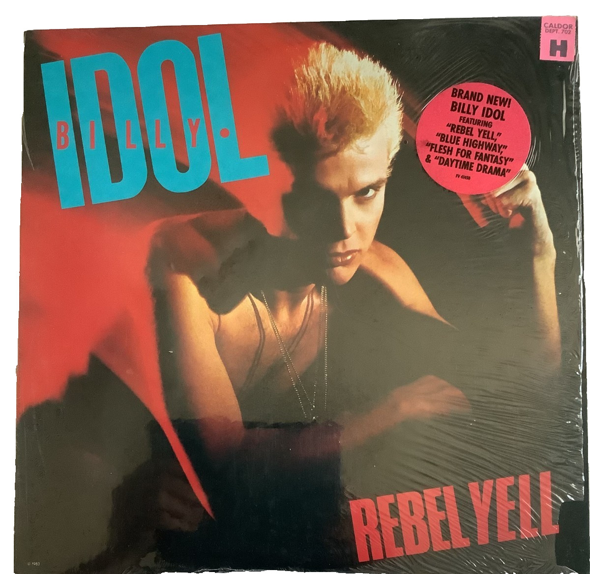 BILLY IDOL REBEL YELL NEW VINYL ALBUM 1983 CHRYSALIS RECORDS