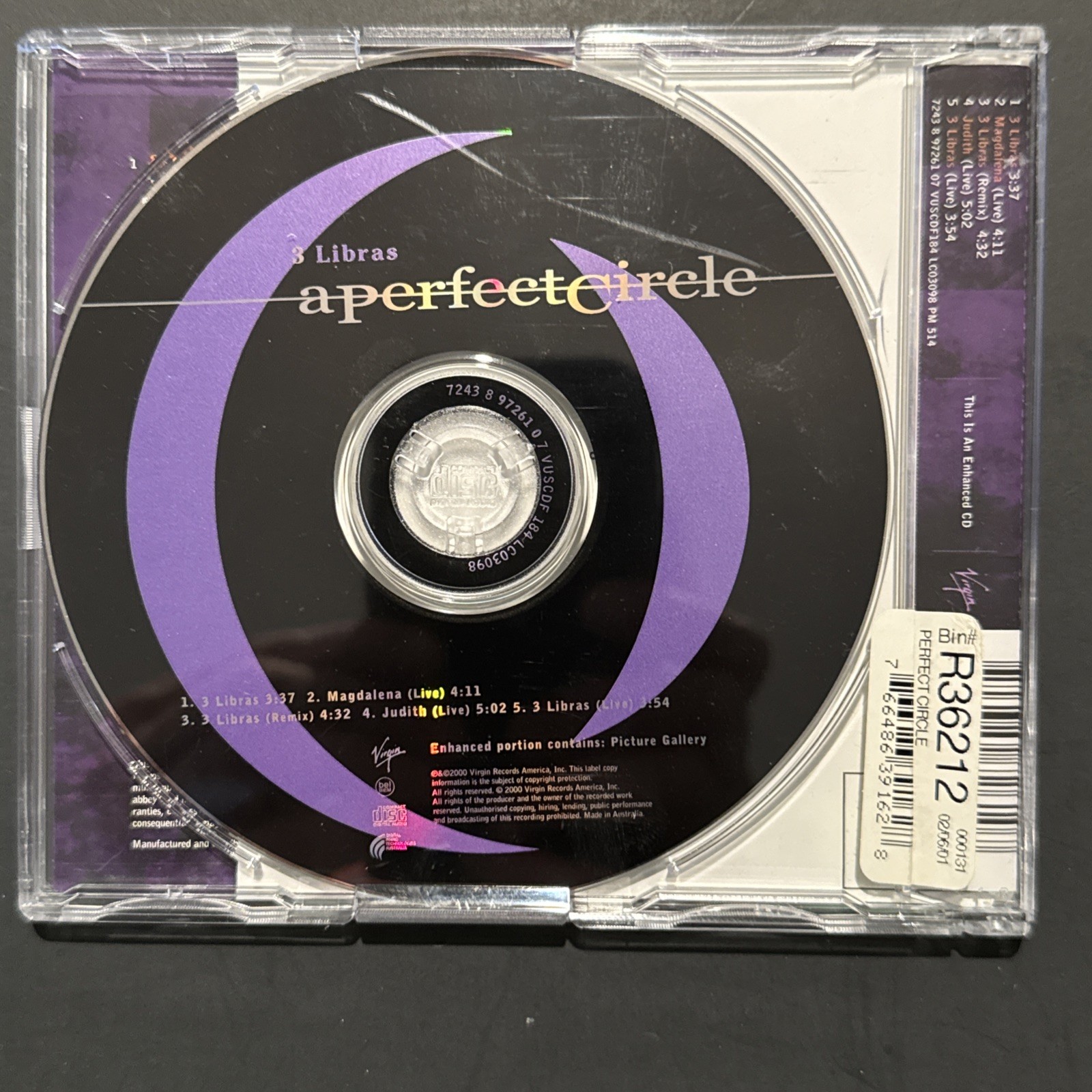 A Perfect Circle “3 Libras” Import CD Single