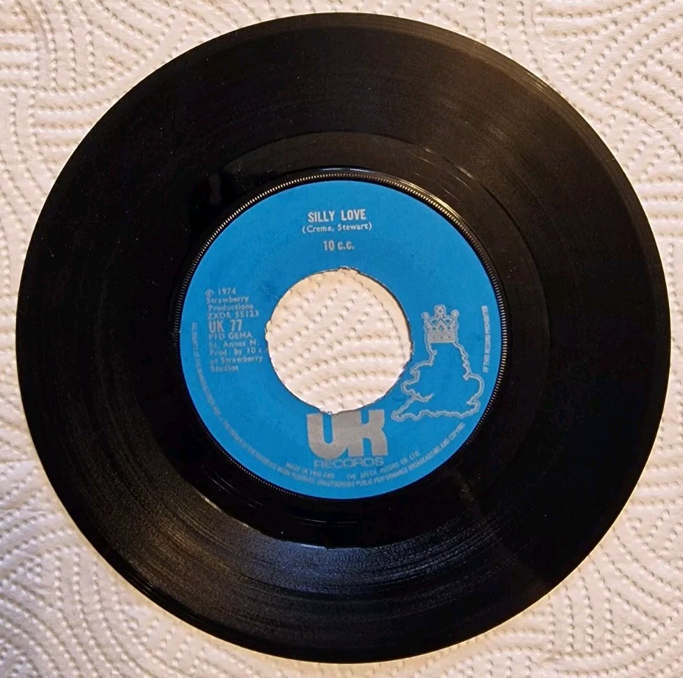 10CC THE SACRO – ILIAC 6/1 (6) 2 Track 7″ Single Plain Paper Sleeve UK RECORDS