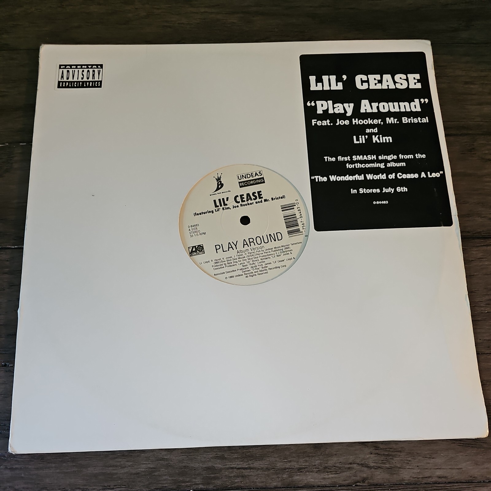 Lil’ Cease feat. Lil’ Kim-Play Around (12″ Vinyl Single) 0-84483 (NM)