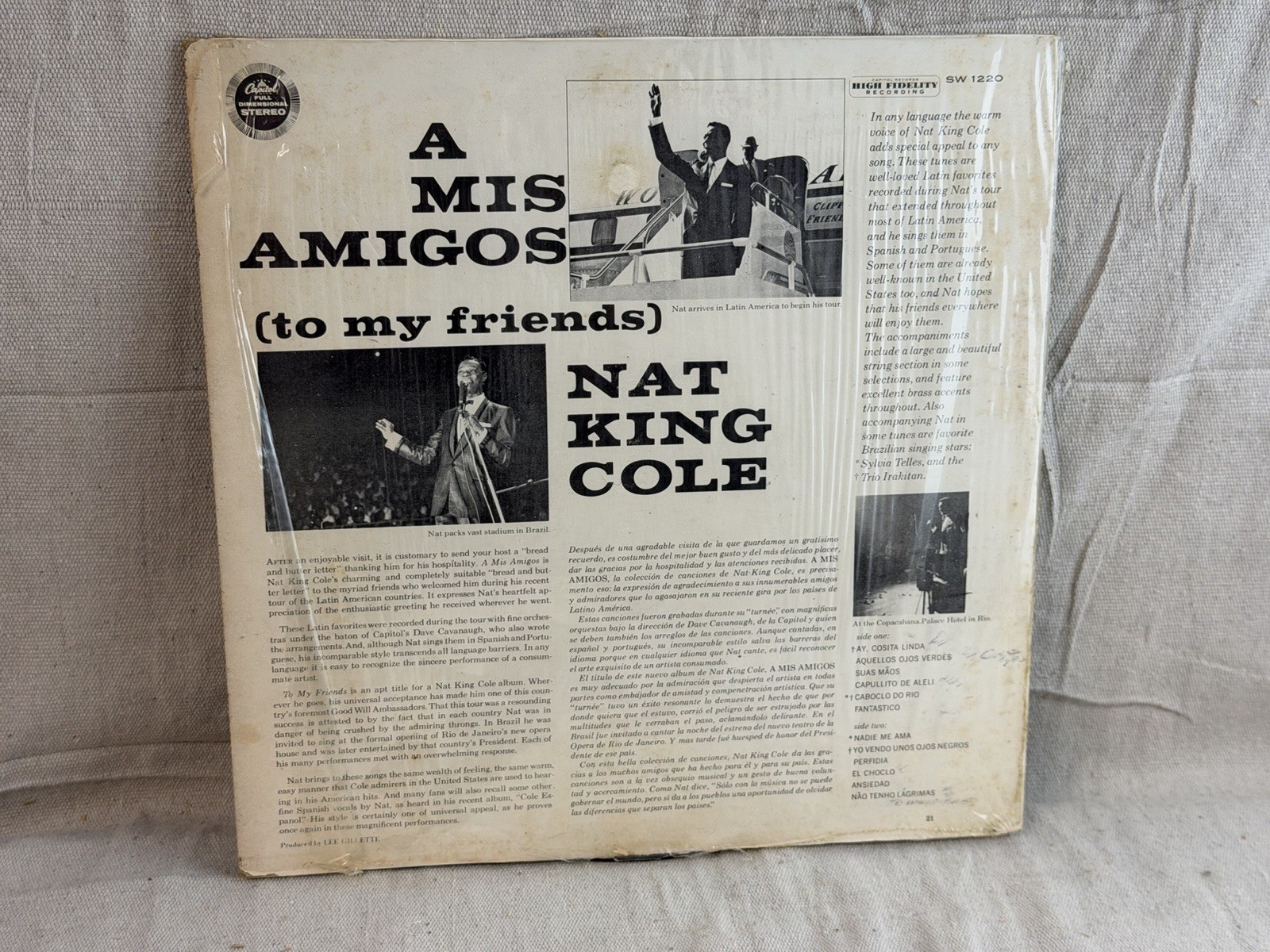 Nat King Cole Vinyl LP Lot (7 Records) – Jazz, Spanish, Soundtracks