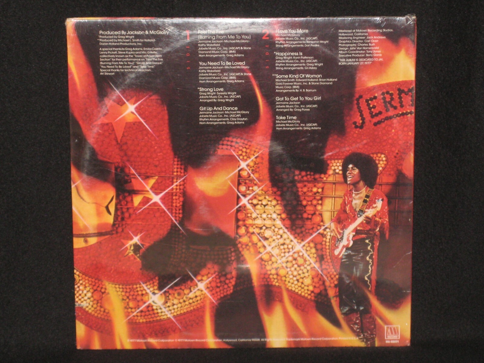 JERMAINE JACKSON ~ Feel the Fire (SEALED) ~ U.S. MOTOWN – 1977 soul DISCO funk