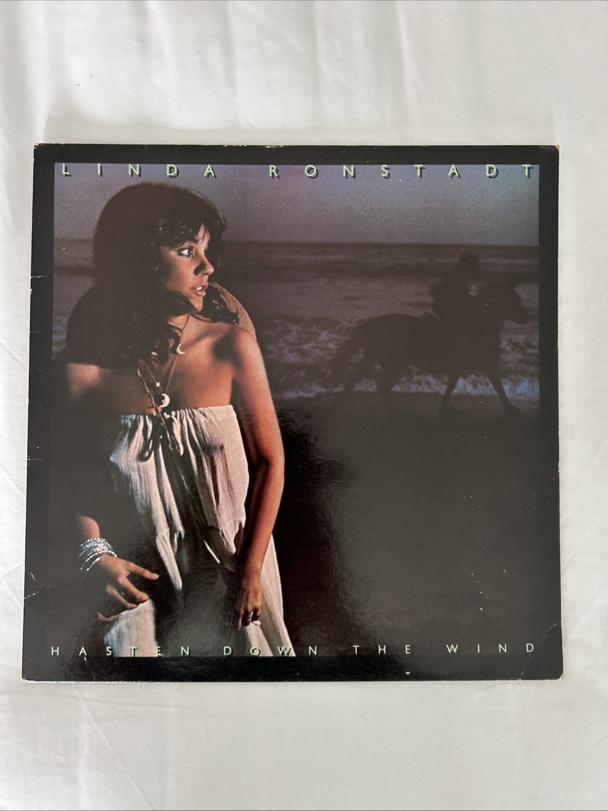 Linda Ronstadt Hasten Down the Wind UK LP Asylum K53045 (1976)
