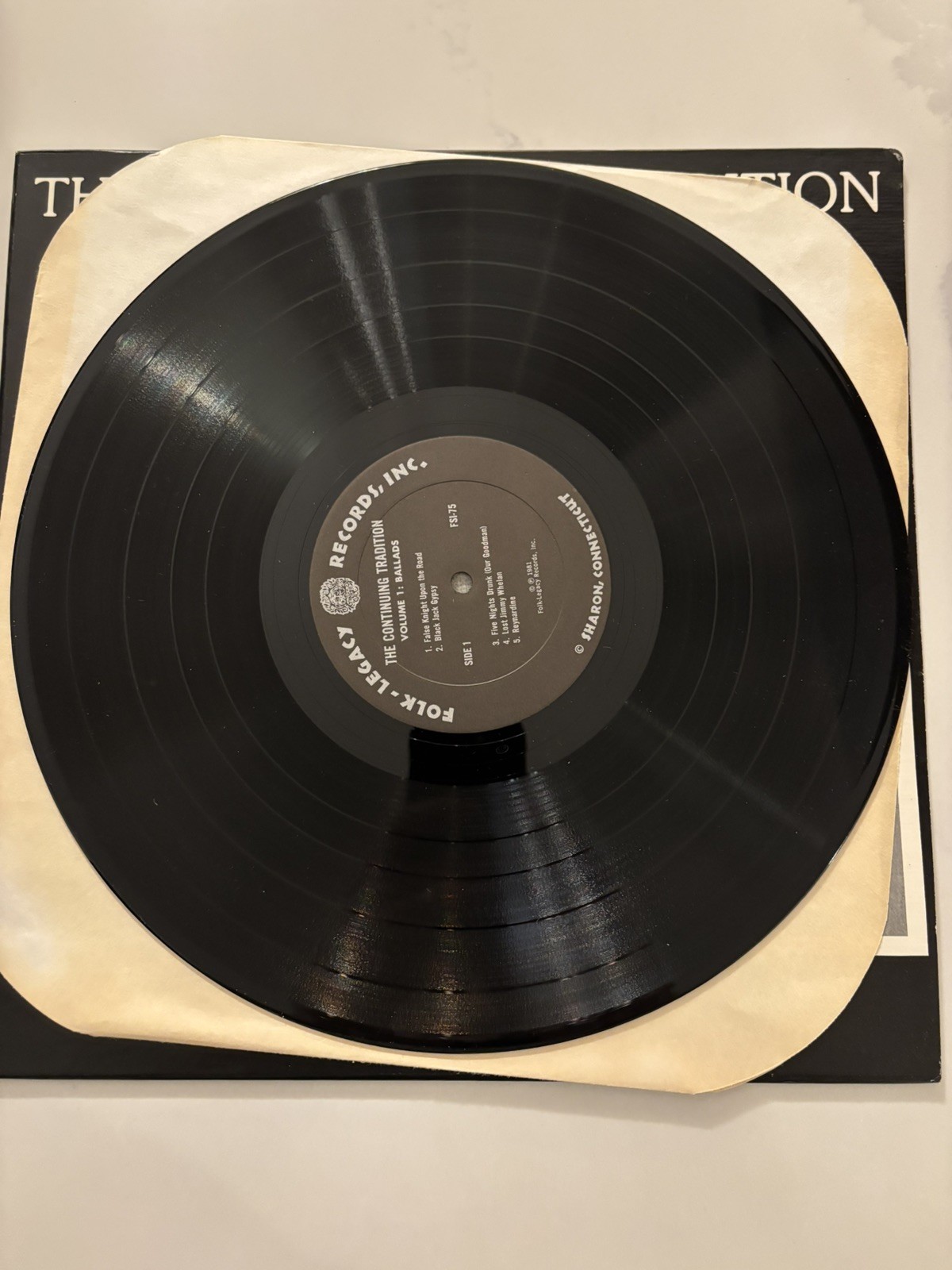 VARIOUS: the continuing tradition, vol. 1 – ballads FOLK-LEGACY 12″ LP 33 RPM