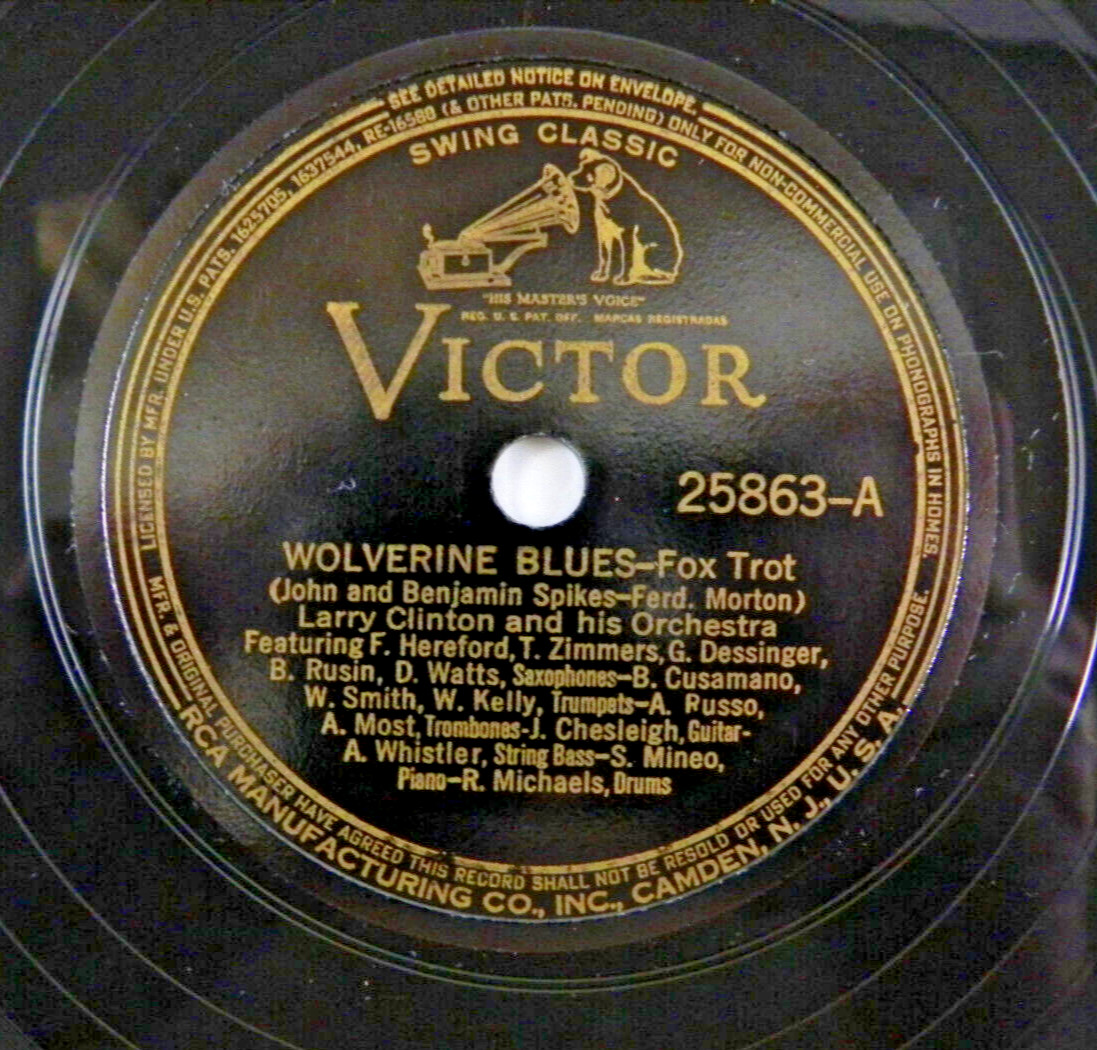 Larry Clinton – Wolverine Blues / Strictly For The Persians ~1938 Victor Jazz