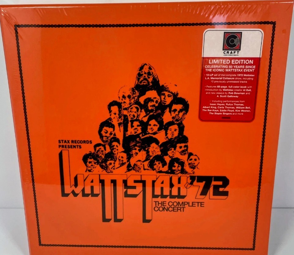 Wattstax 72 Complete Concert – Limited Edition 10LP Vinyl Record Boxset Sealed!