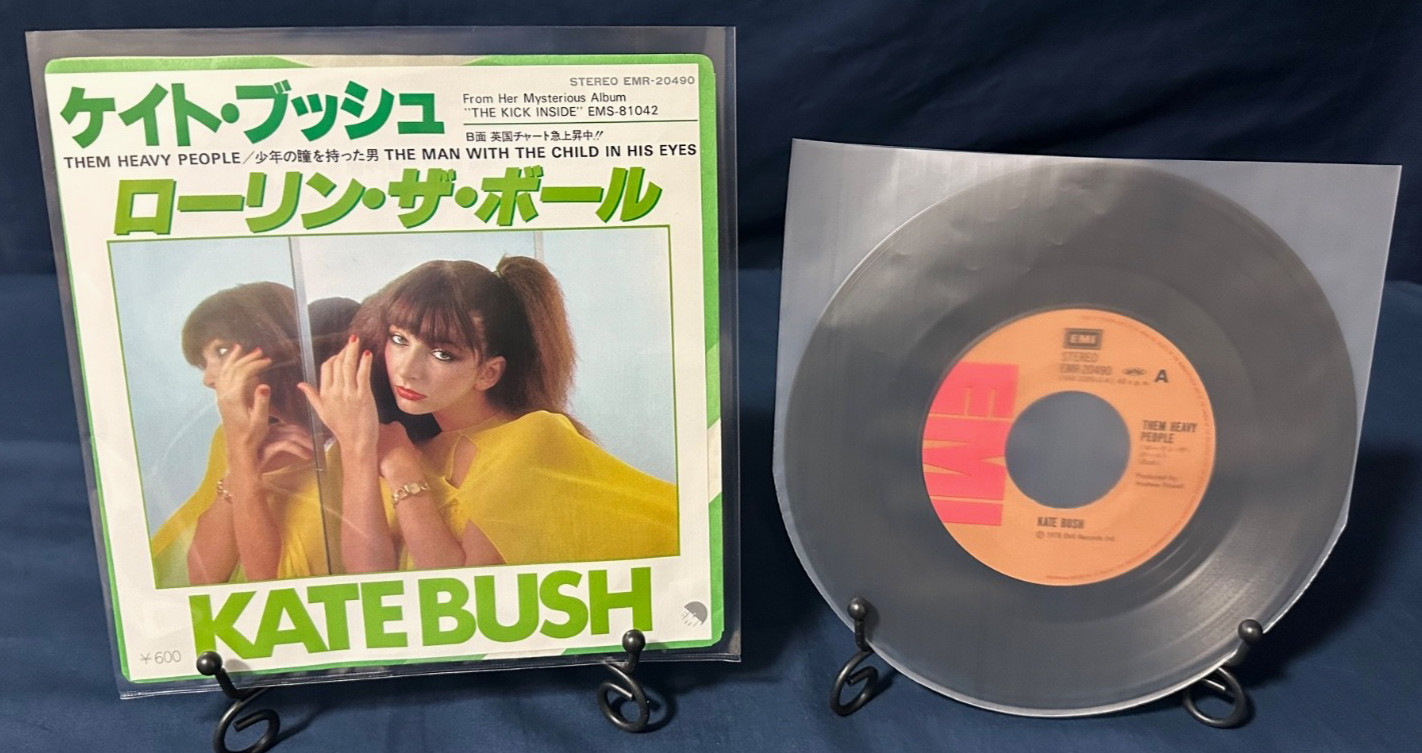 🔥 KATE BUSH “Them Heavy People” JAPAN 1st Press 7″ 45 w/Picture Sleeve MINT-