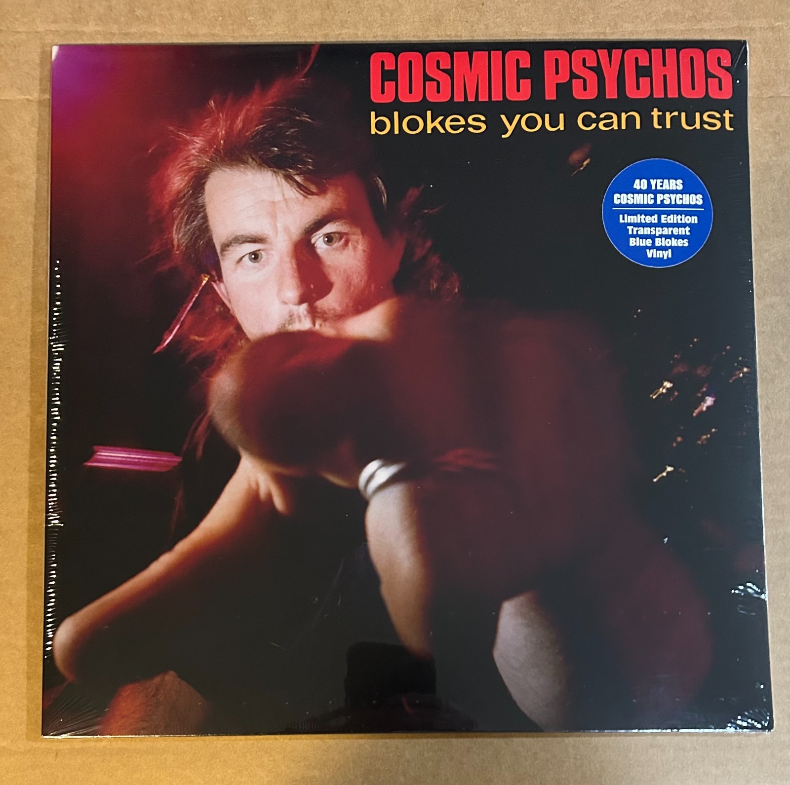 LP: COSMIC PSYCHOS – Blokes You Can Trust NEW SEALED BLUE VINYL REISSUE