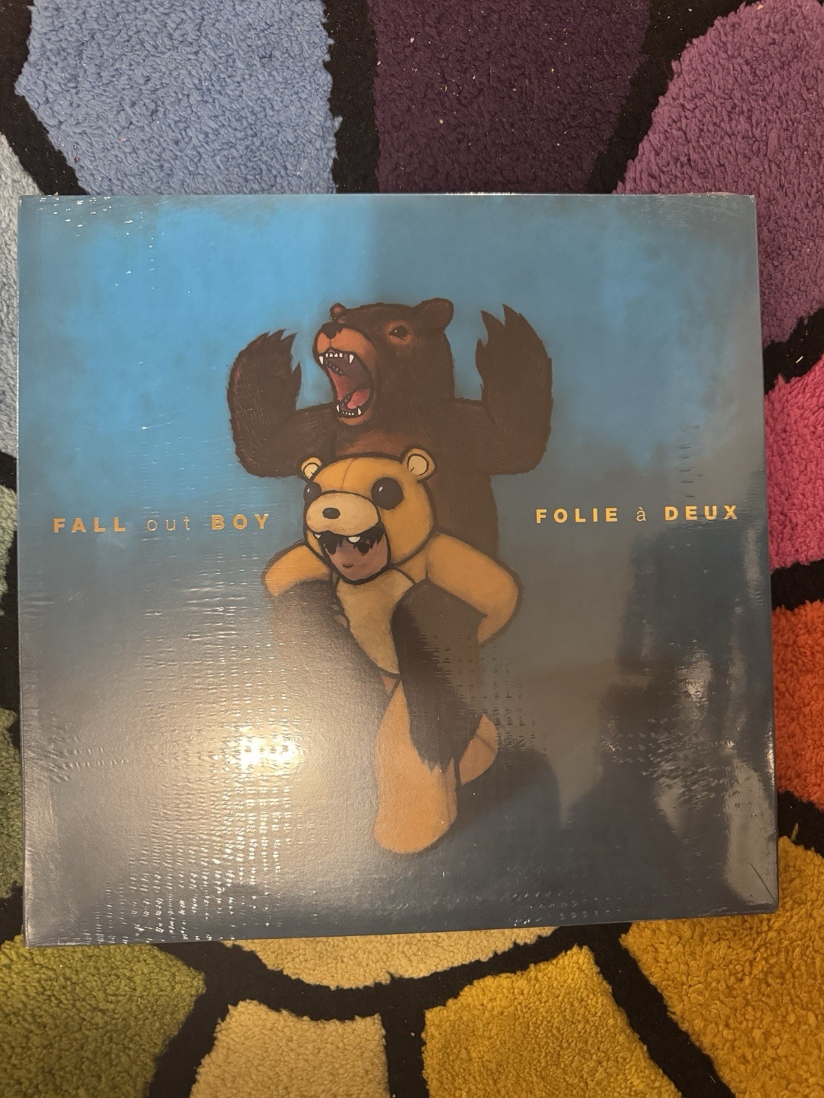 Fall Out Boy Folie a Deux 2LP Blue Folie a Bleu Vinyl /2500 15th Anniv Sealed