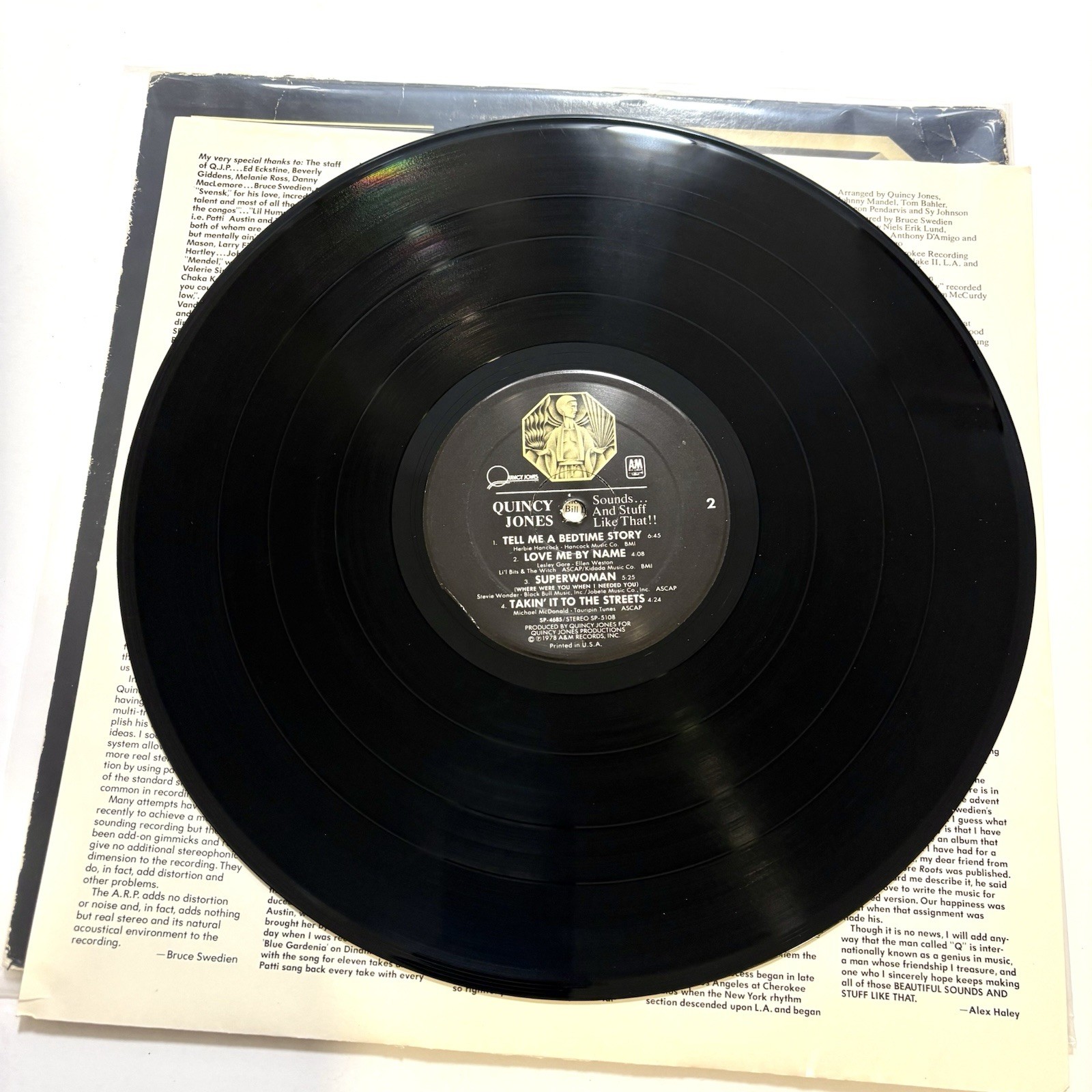 Quincy Jones – Sounds And Stuff Like That LP Vinyl Record Original 1978 Jazz VG+