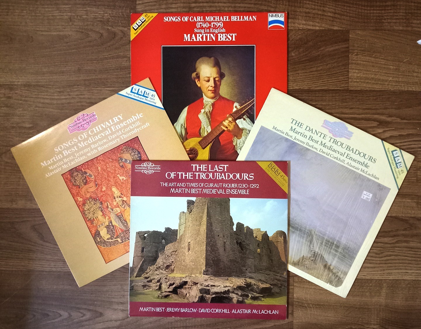 Four – SAM 45 rpm English Nimbus Audiophile Martin Best – 12 inch LP’s Near Mint