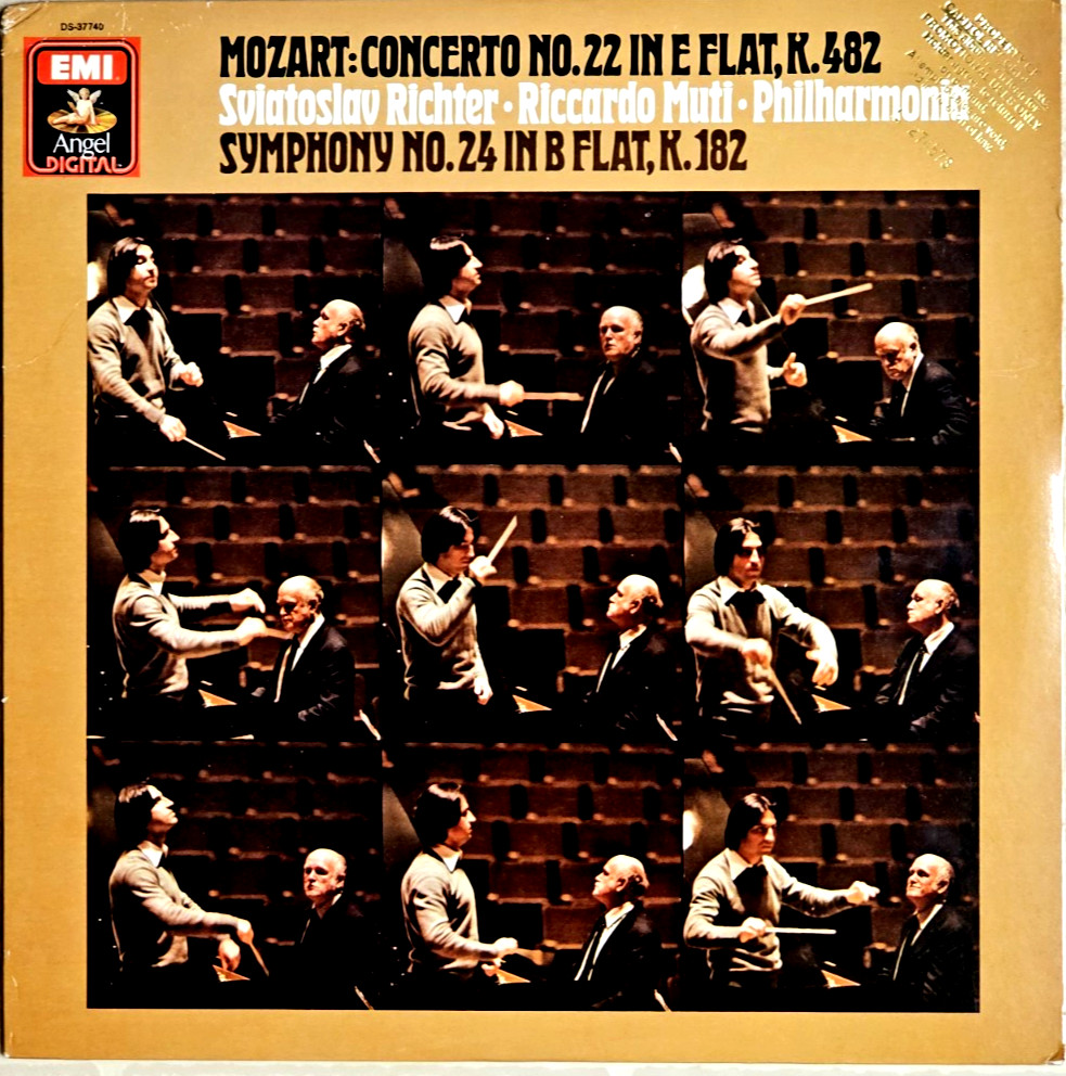 MOZART- Concerto No 22, K482/Symphony No 24, K 182- RICHTER/MUTI- Angel DS37740