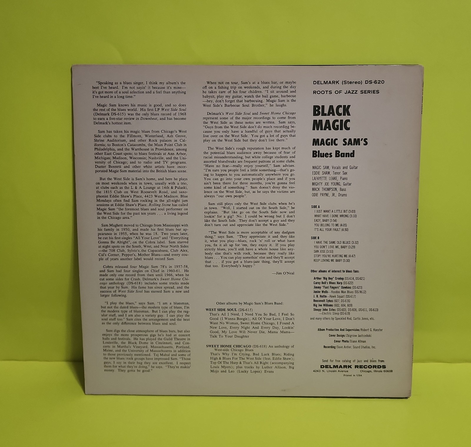 Magic Sam Blues Band – Black Magic – – DS 620 Used – EX – Vinyl
