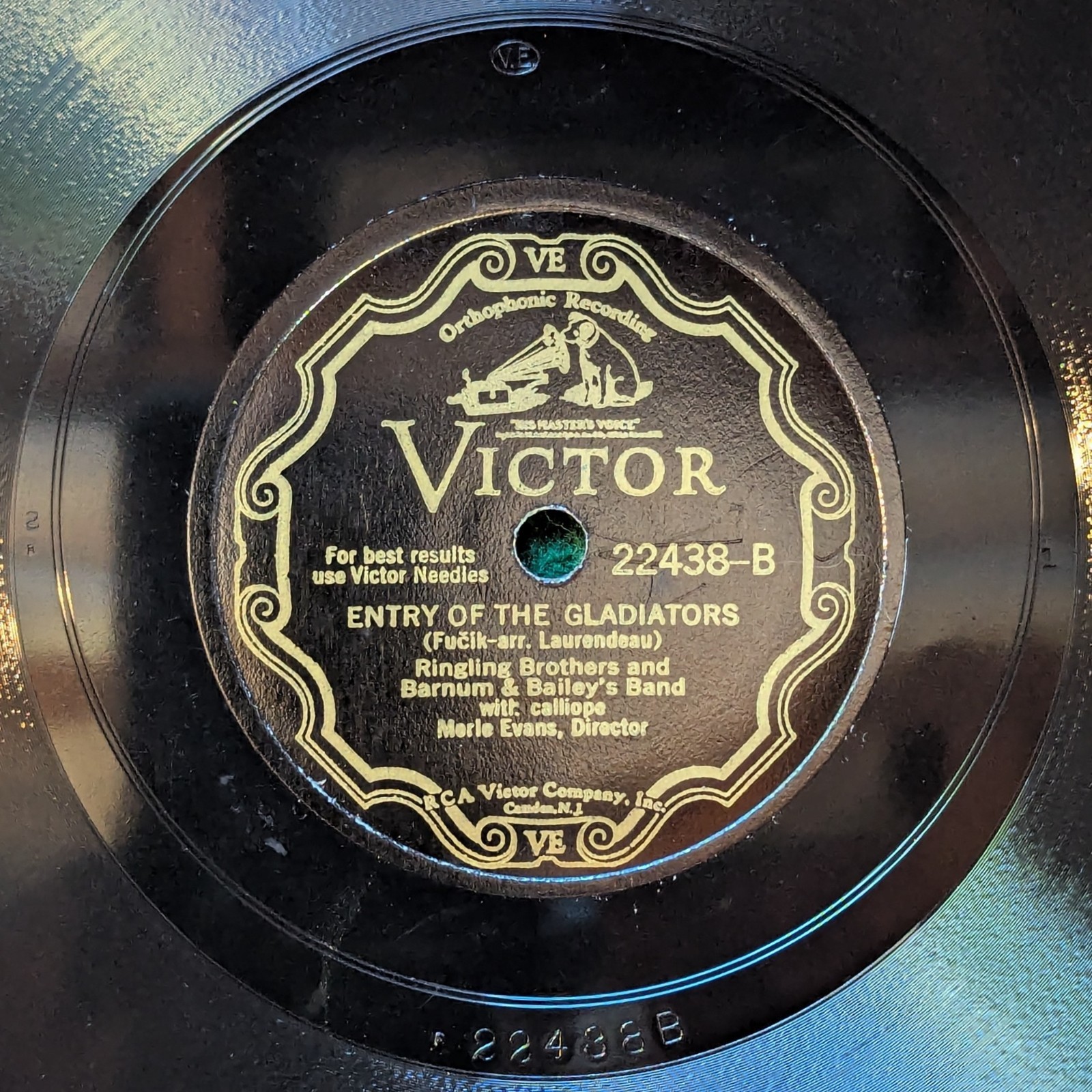Ringling Brothers – Circus Echoes / Entry of the Gladiators (1930) 78 RPM 22438