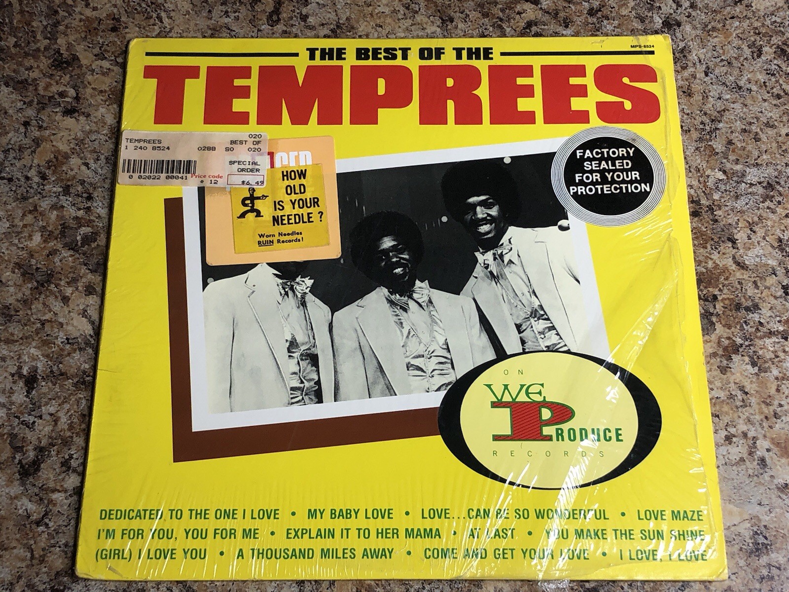Temprees Lp The Best Of The On Stax – Vg++/ Vg++ (In Shrink!)