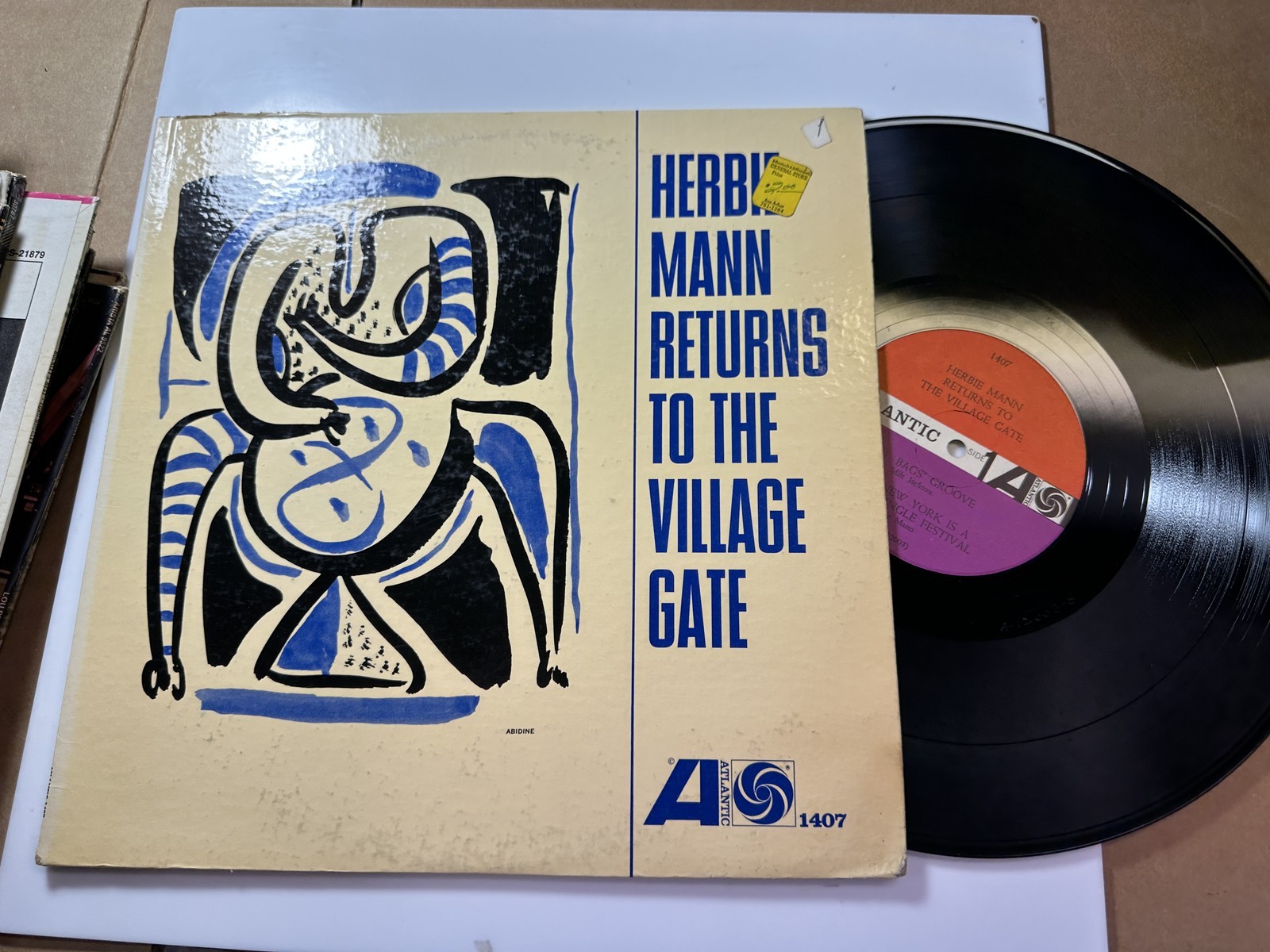 Returns To The Village Gate LP Vinyl Record Herbie Mann Atlantic 1407