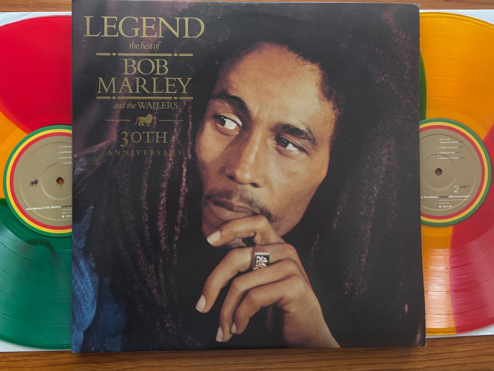 Bob Marley 2 lp The Legend **Tuff Gong** 30th Anniversary Tri Color 2014 RE