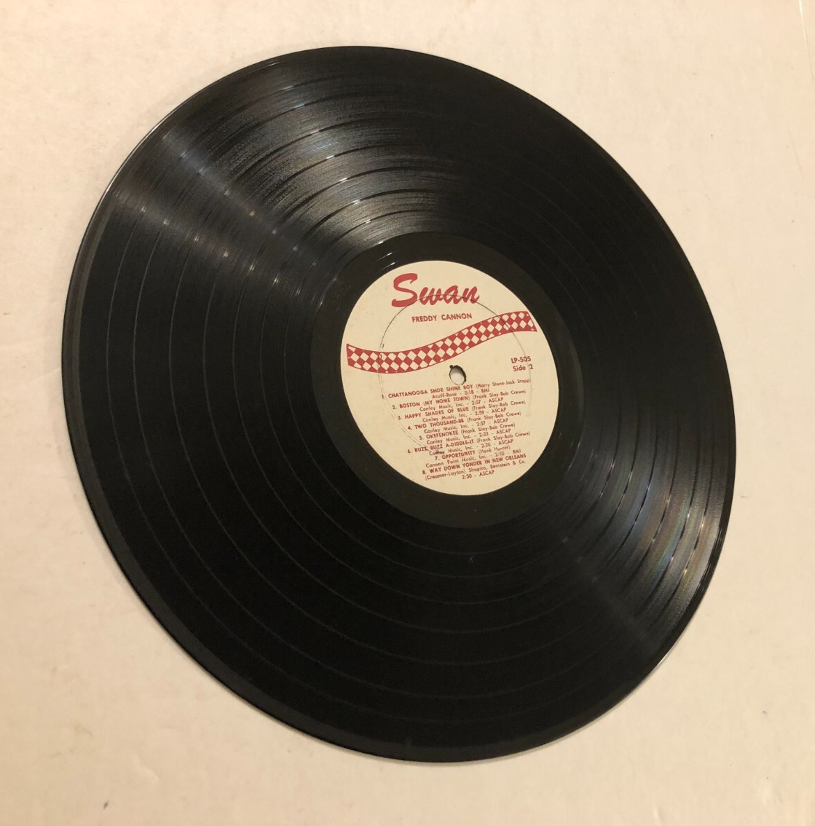 Freddy Canon Solid Gold Hits LP-505 Mono Swan Records Vintage 1961 LP Vinyl NM