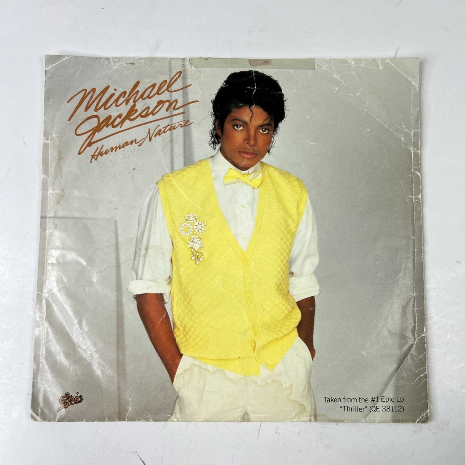 Michael Jackson Human Nature Thriller Album 45 Record 7″ Vinyl Picture Sleeve