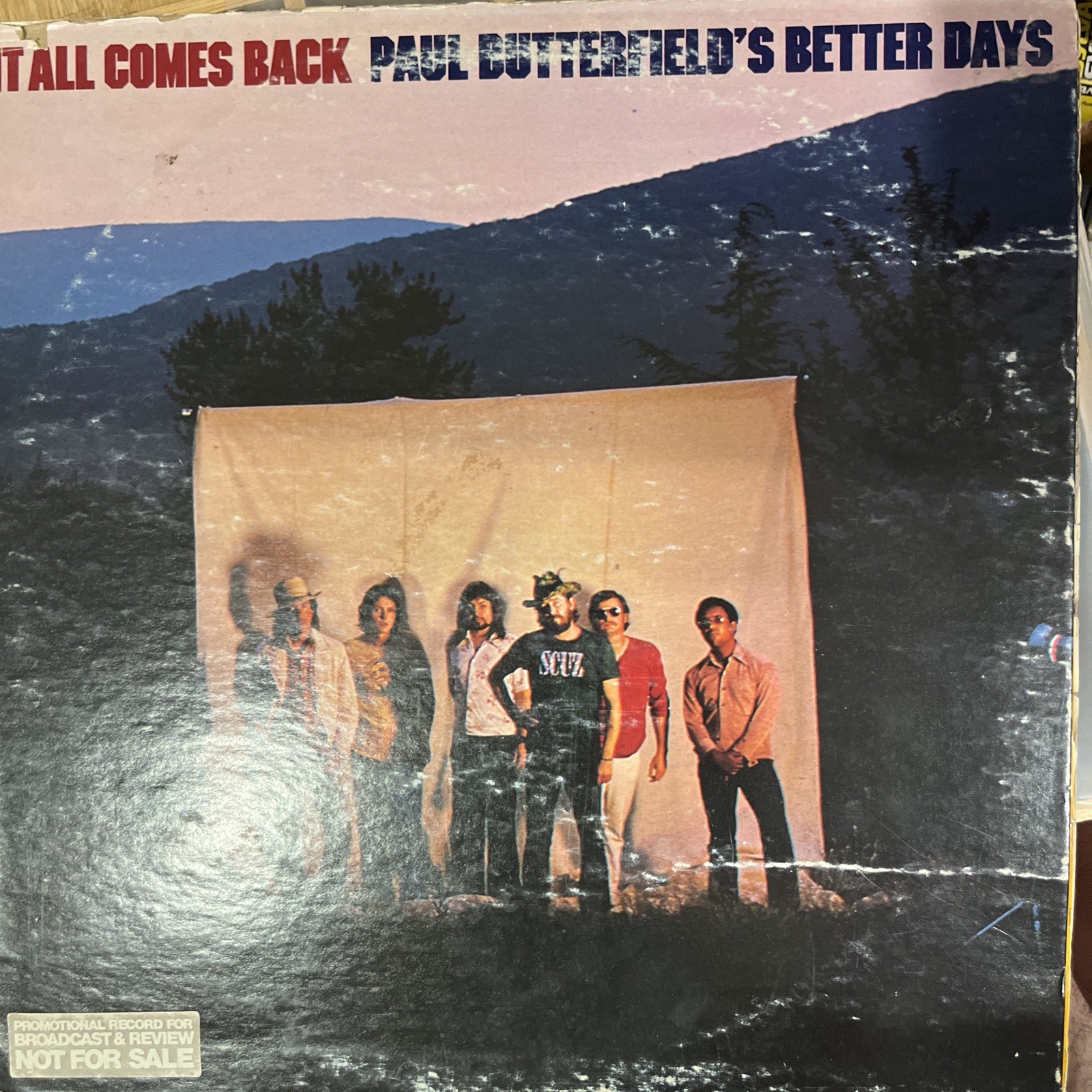 Paul Butterfield’s Better Days – It All Comes Back Vinyl Record 1st Press VG++