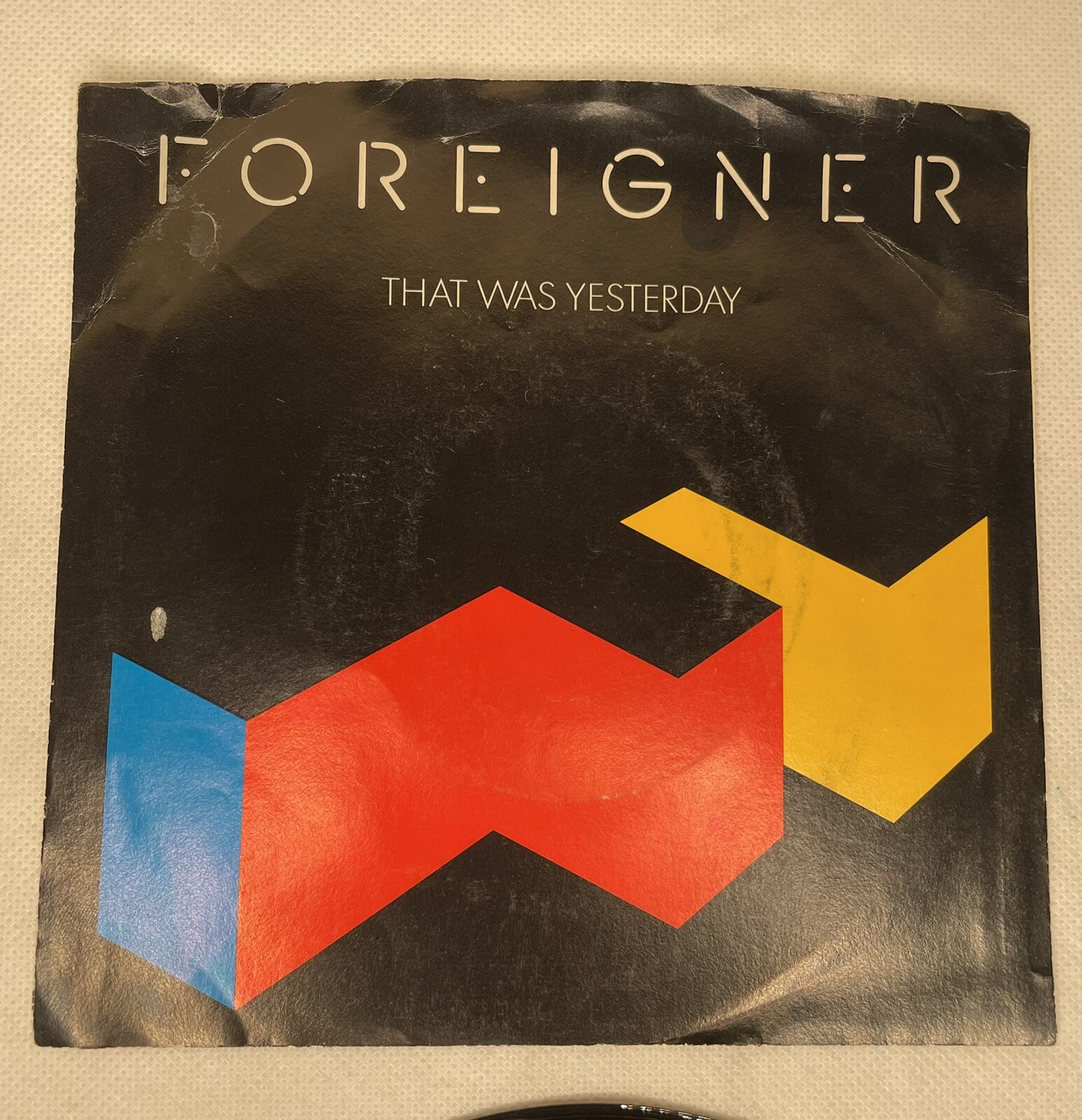 Foreigner Agent Provocateur TESTED 1984 Vinyl That Was Yesterday With Sleeve