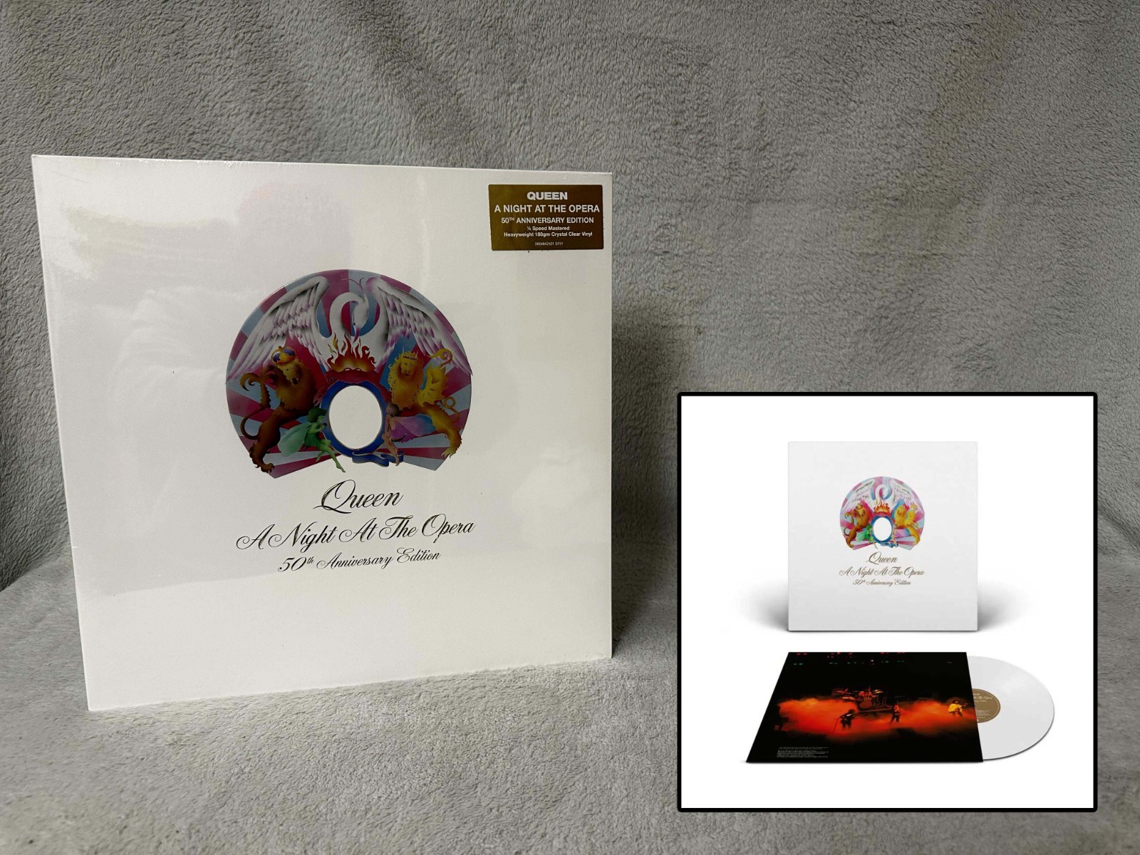 A Night At The Opera • Queen • NEW/SEALED 50th Anniversary Crystal Clear Vinyl