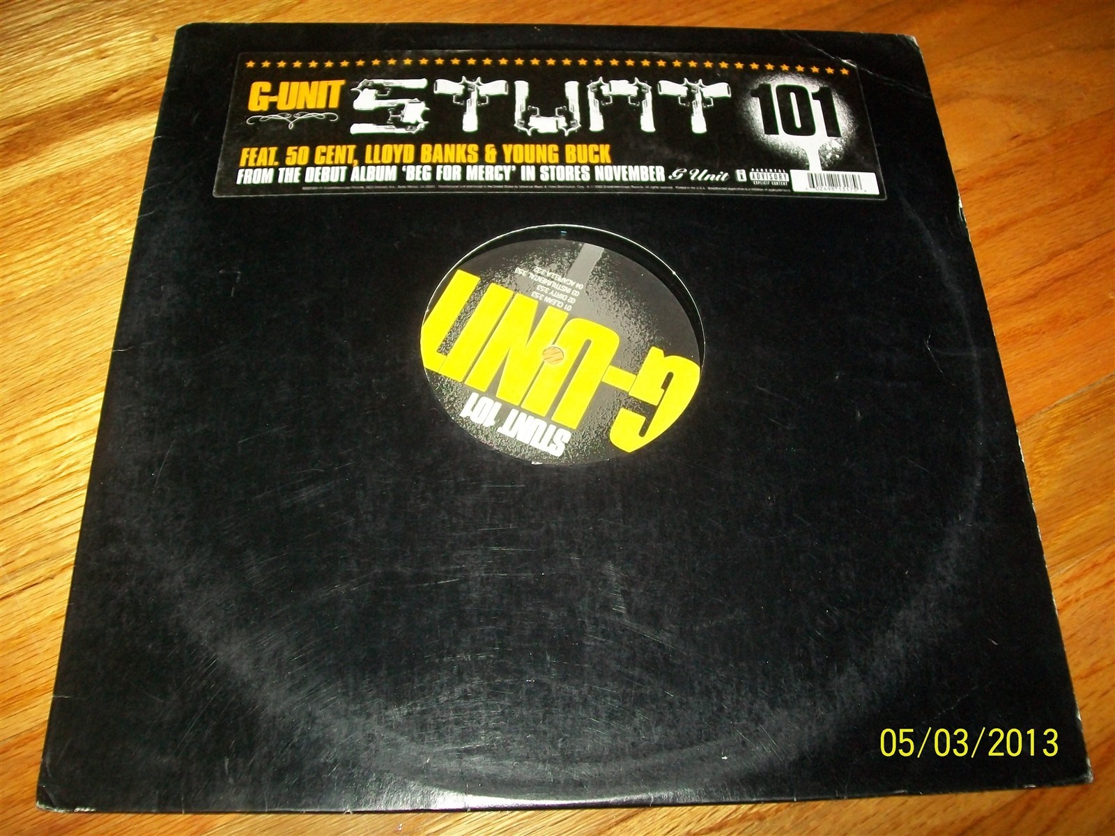 G-UNIT FEAT. 50 CENT, LLOYD BANKS & YOUNG BUCK – STUNT 101 LP VERY GOOD RARE