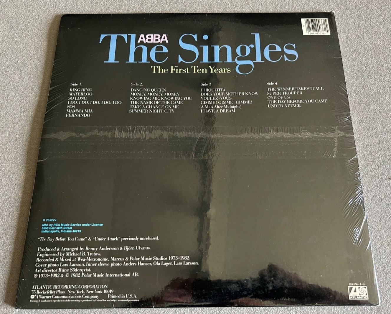 ABBA “The Singles First Ten Years” vinyl LP; NEW
