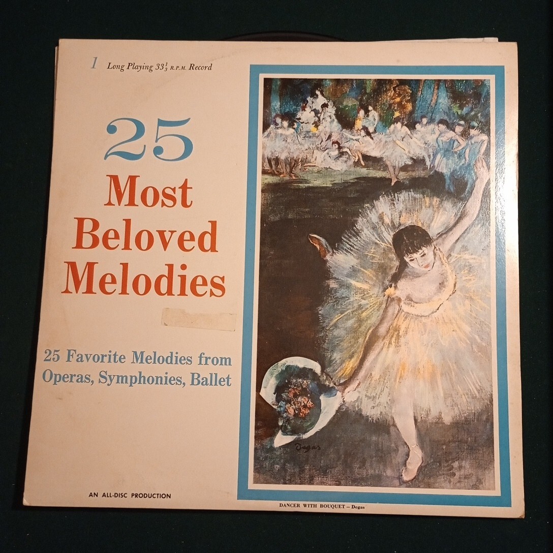 25 Most Beloved Melodies (1969 Vinyl LP RE) An All-Disc Production SBMN