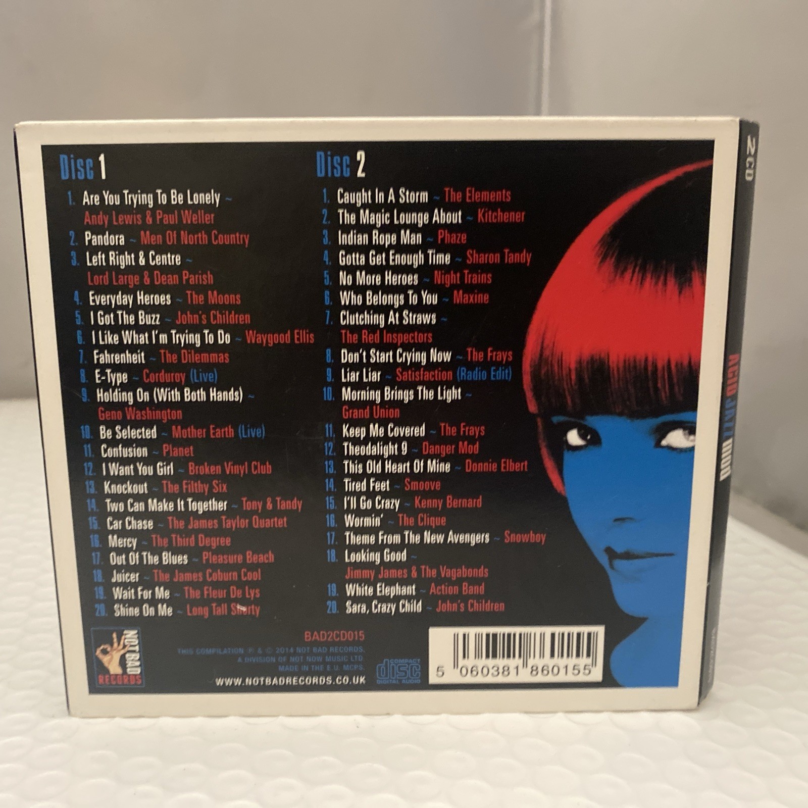 Acid Jazz Mod Compact Disc Andy Lewis & Paul Weller, Gend Washington, & More