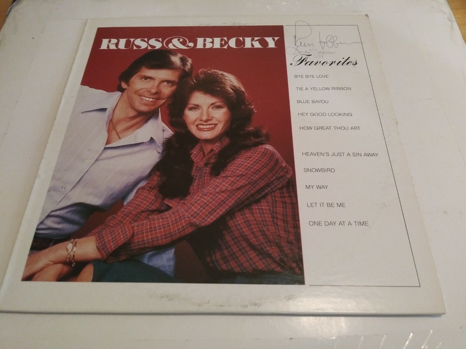 Russ & Becky Jeffers – Favorites NM Dual Autographed Lee Ann Record Bluegrass