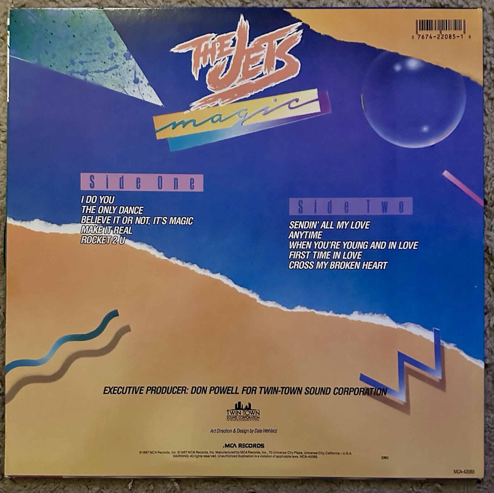 The Jets Magic LP 1987 MCA Records Original Pressing MCA-42085