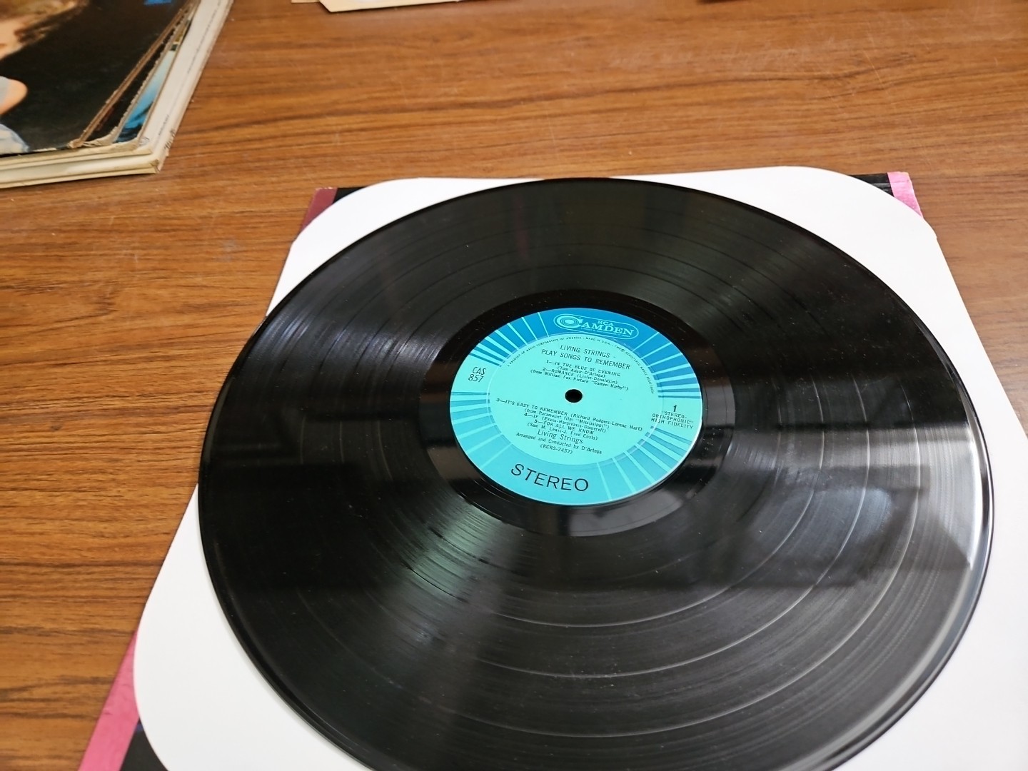 Living Strings Songs To Remember Vinyl Camden RCA Record LP 33 RPM 12″ stereo
