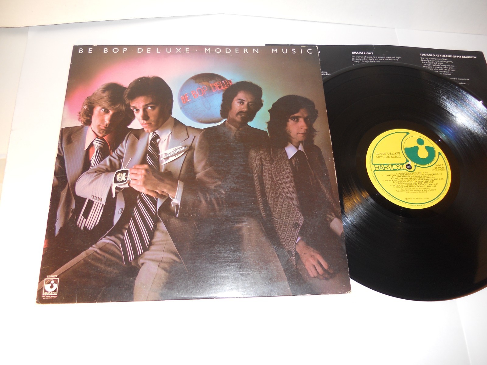 1976 BEBOP DELUXE Modern Music LP Harvest ST 11575 Bill Nelson W/Inner VG+ TC533