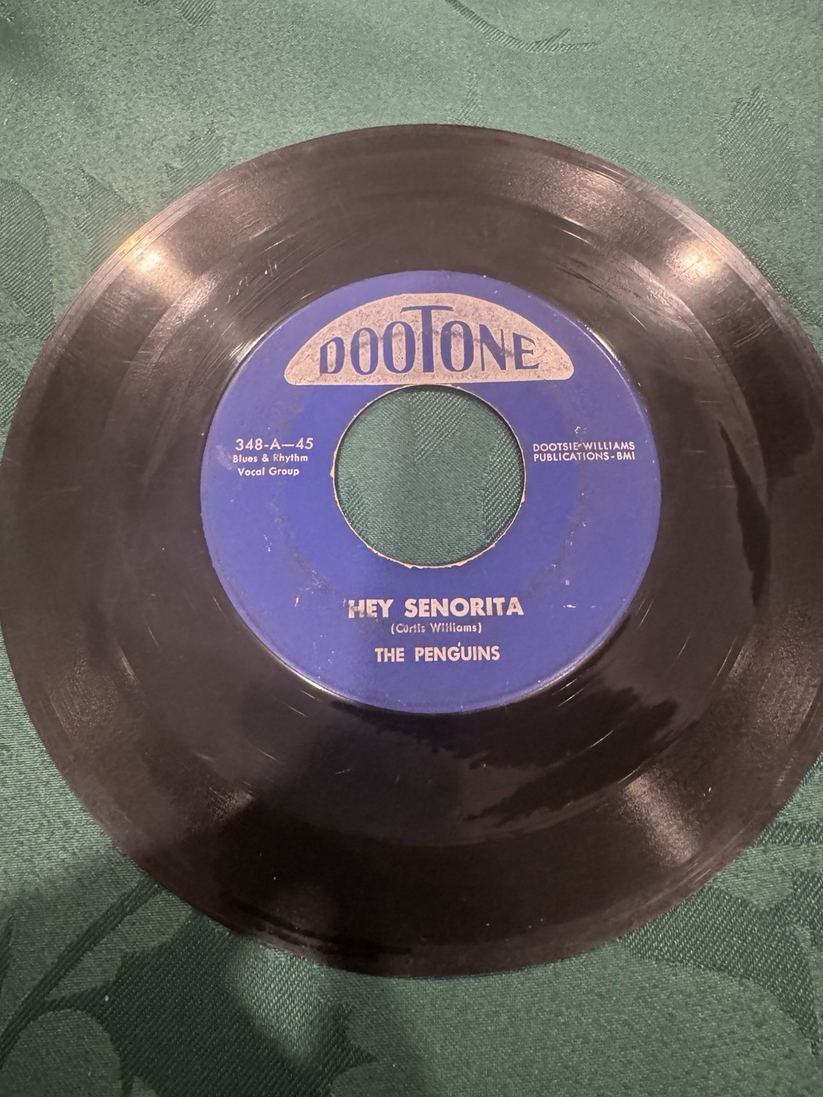 The Penguins “Earth Angel” Dootone 348 ORIGINAL 1954 45 – VG – Doo Wop