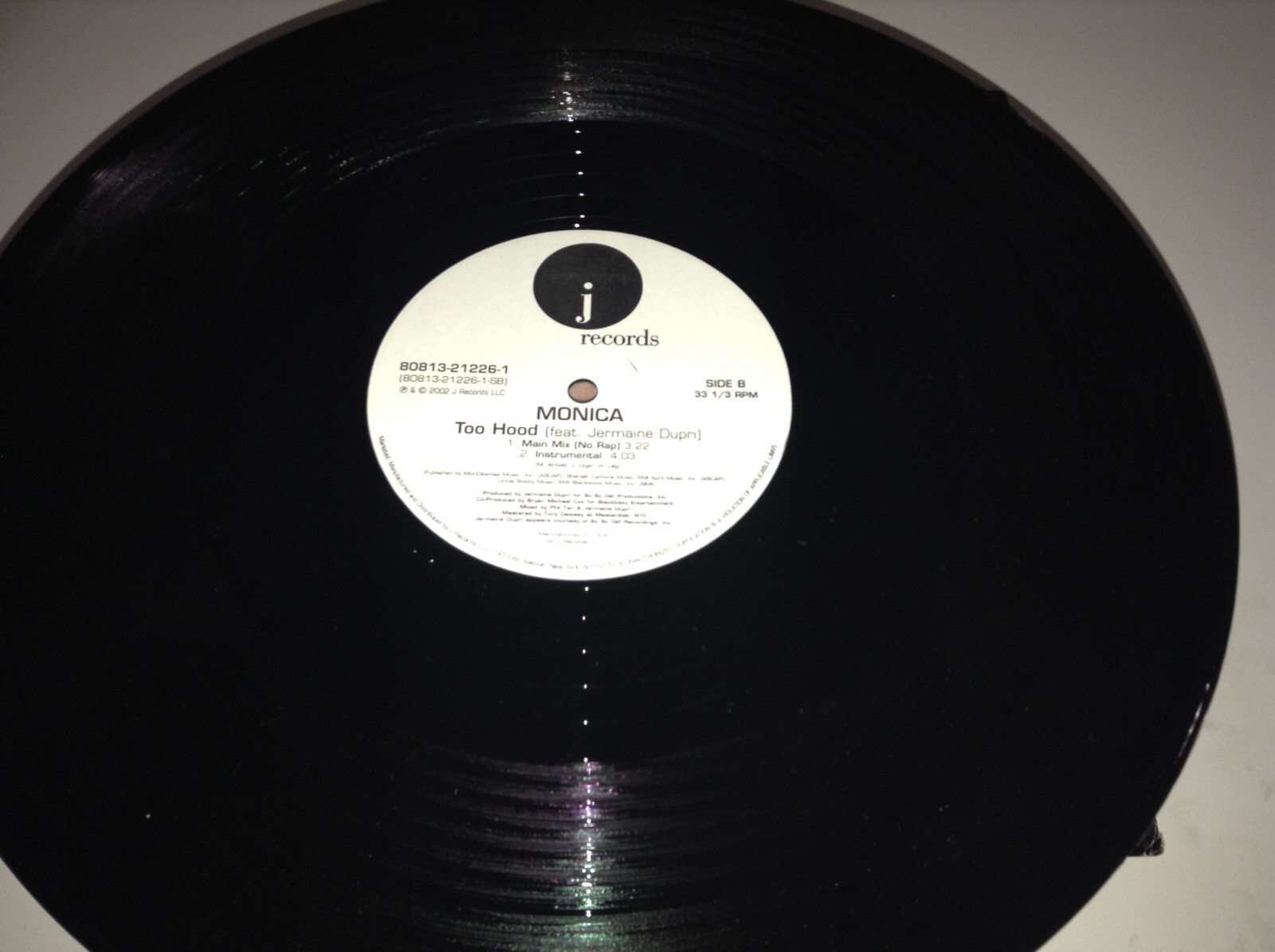 Monica – Too Hood Vinyl Record 2002