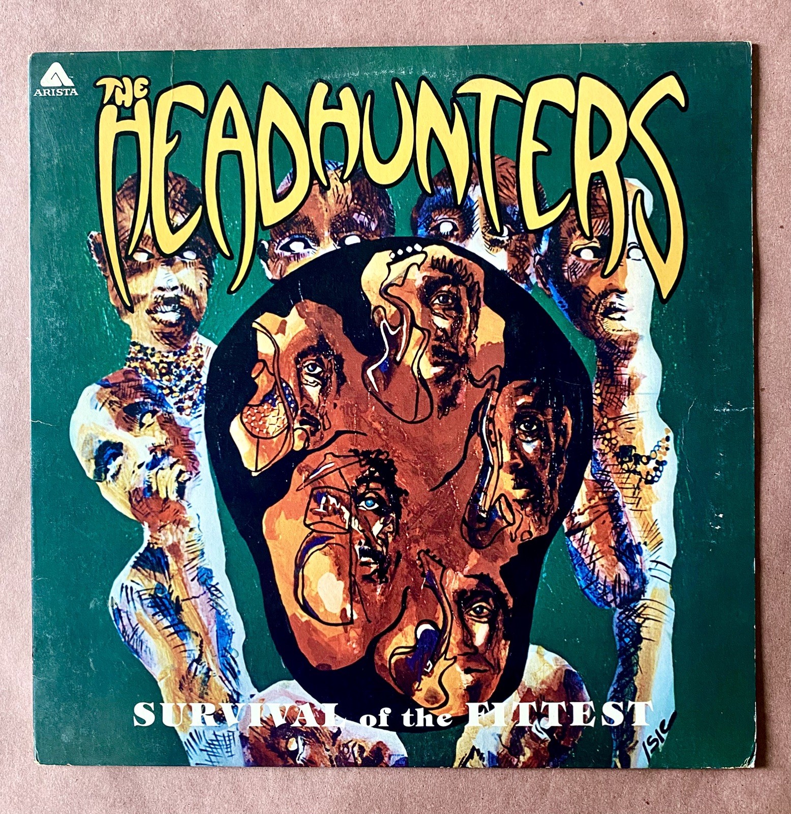 THE HEADHUNTERS Survival Of The Fittest 1975 Arista White Label PROMO plays EX
