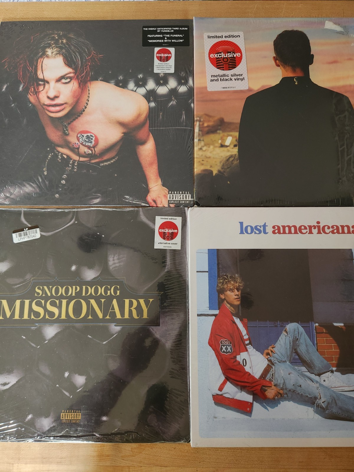 Vinyl Lot of 4 New Yungblud Justin Timberlake Snoop Dogg Machine Gun Kelly MGK